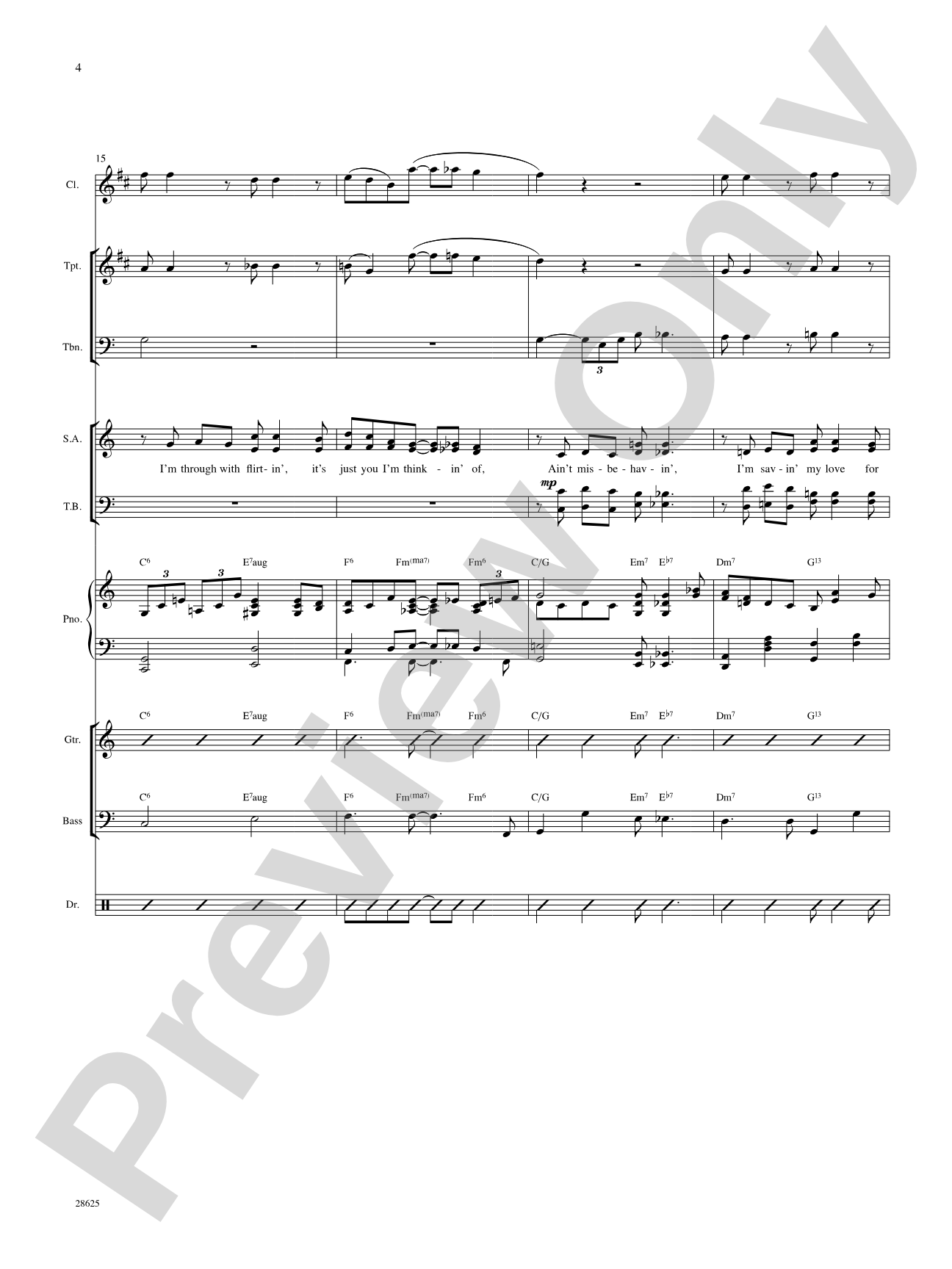Ain't Misbehavin' (from the musical Ain't Misbehavin'): Choral SoundPax