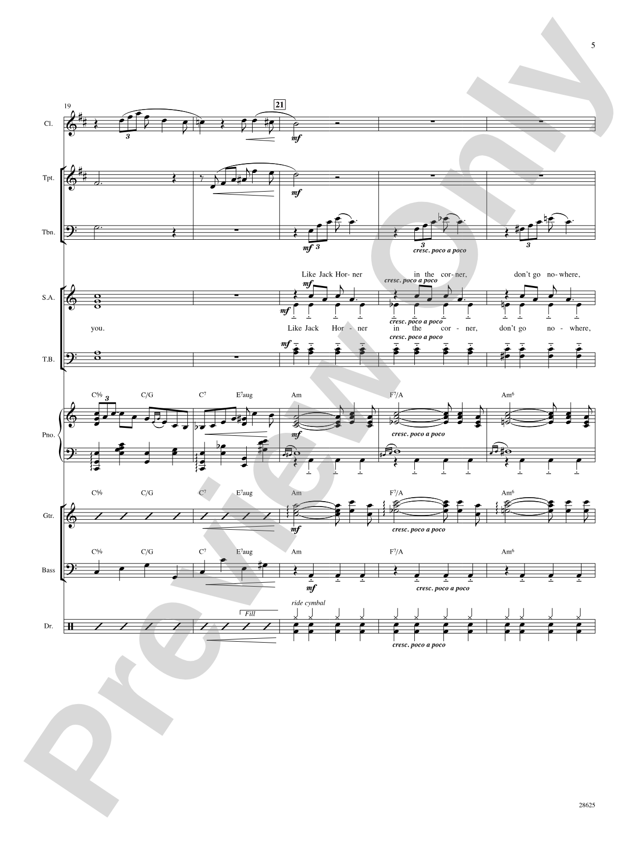 Ain't Misbehavin' (from the musical Ain't Misbehavin'): Choral SoundPax