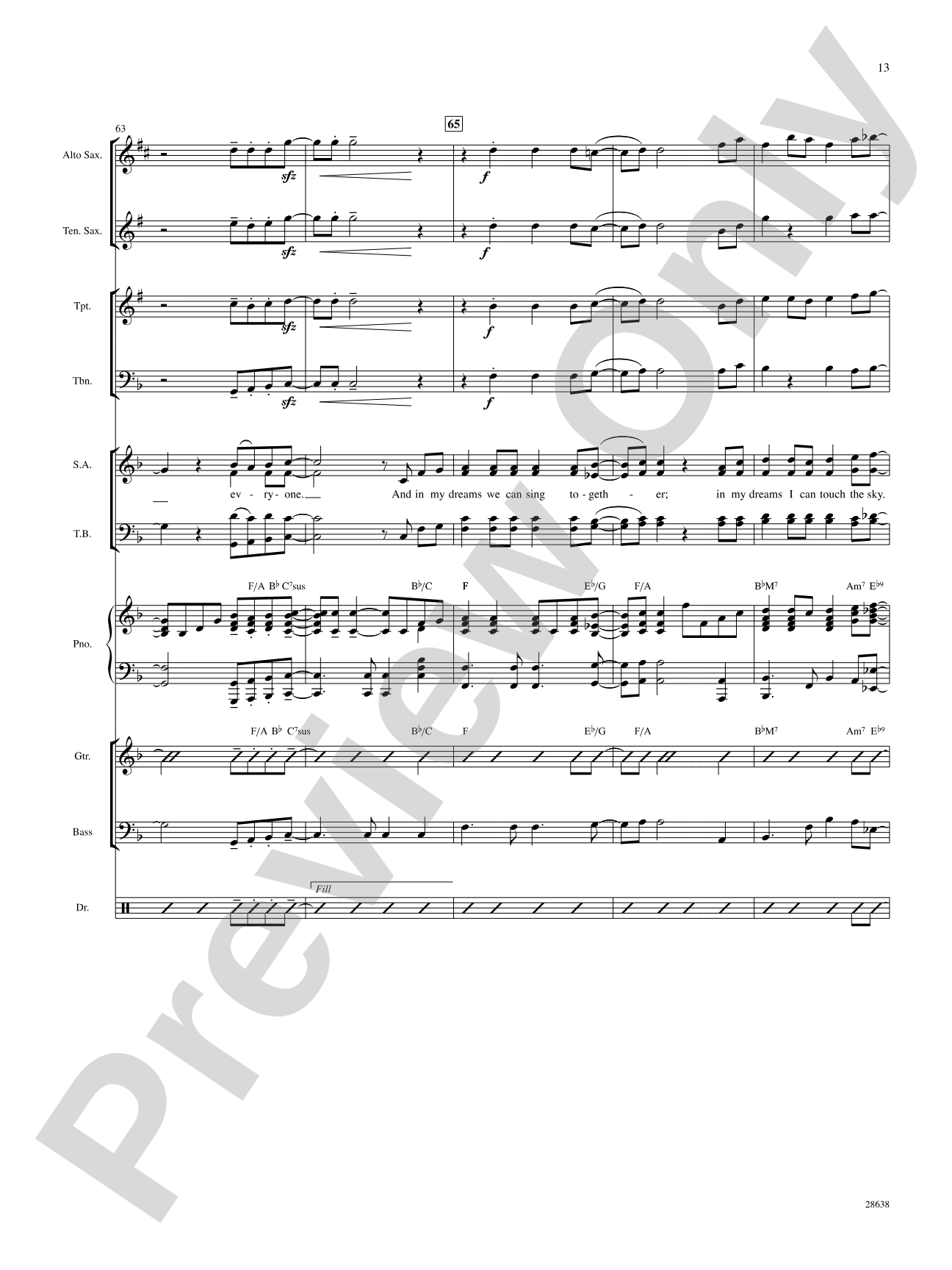 In My Dreams: Choral SoundPax