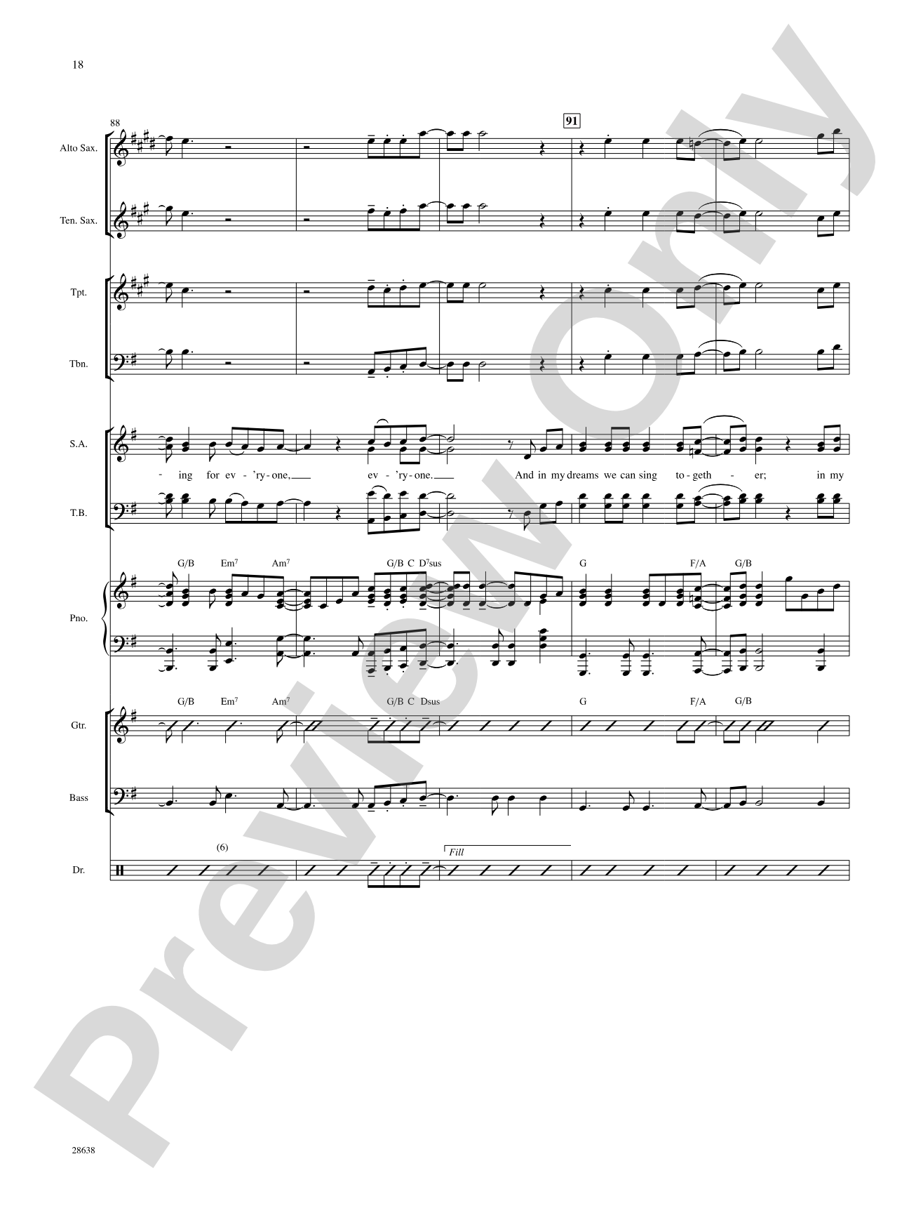In My Dreams: Choral SoundPax