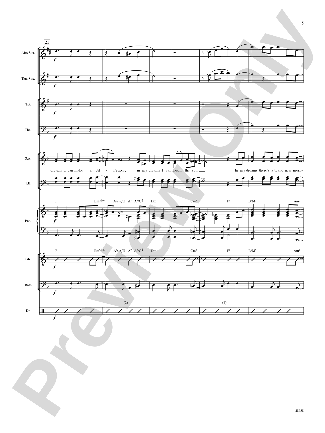 In My Dreams: Choral SoundPax