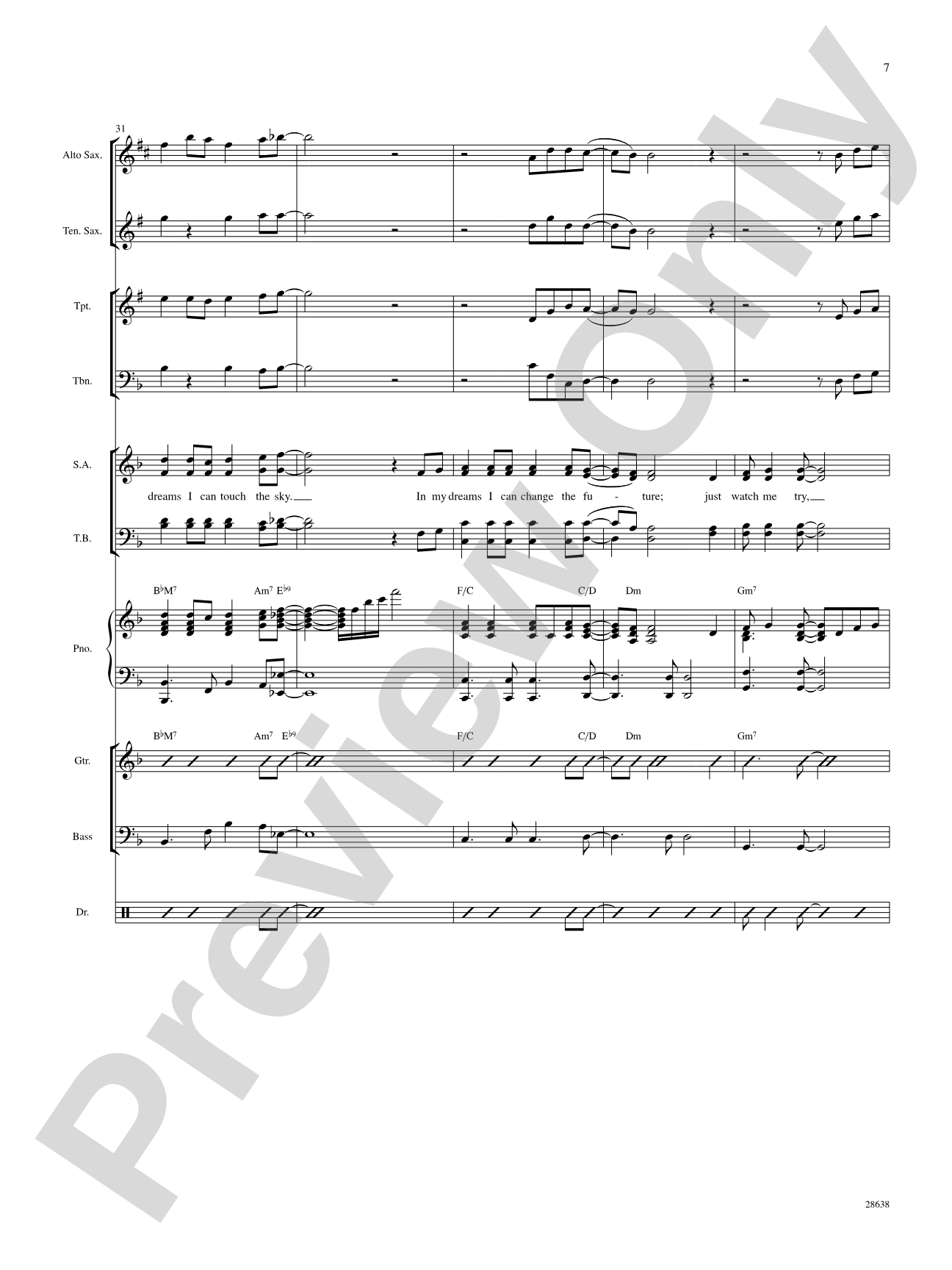 In My Dreams: Choral SoundPax