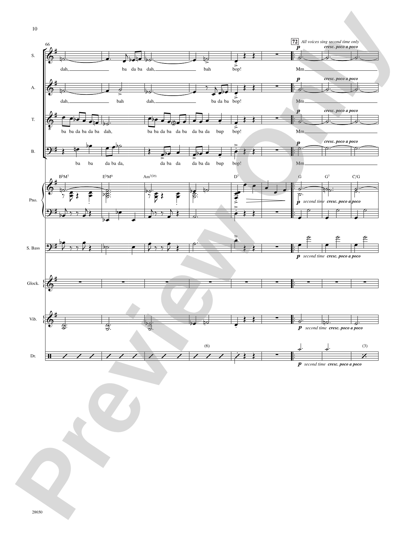 License to Scat (from the motion picture License to Wed): Choral SoundPax
