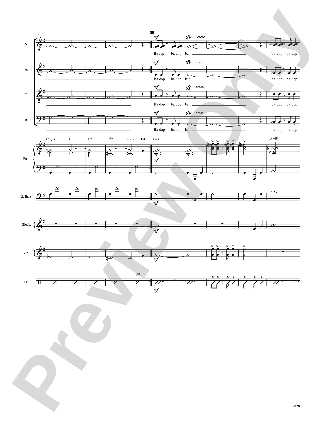 License to Scat (from the motion picture License to Wed): Choral SoundPax