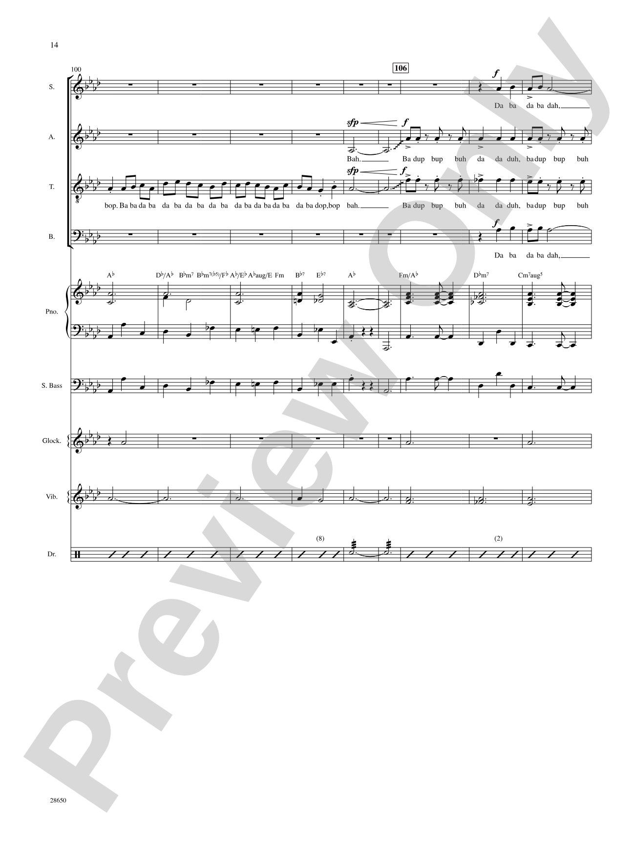 License to Scat (from the motion picture License to Wed): Choral SoundPax