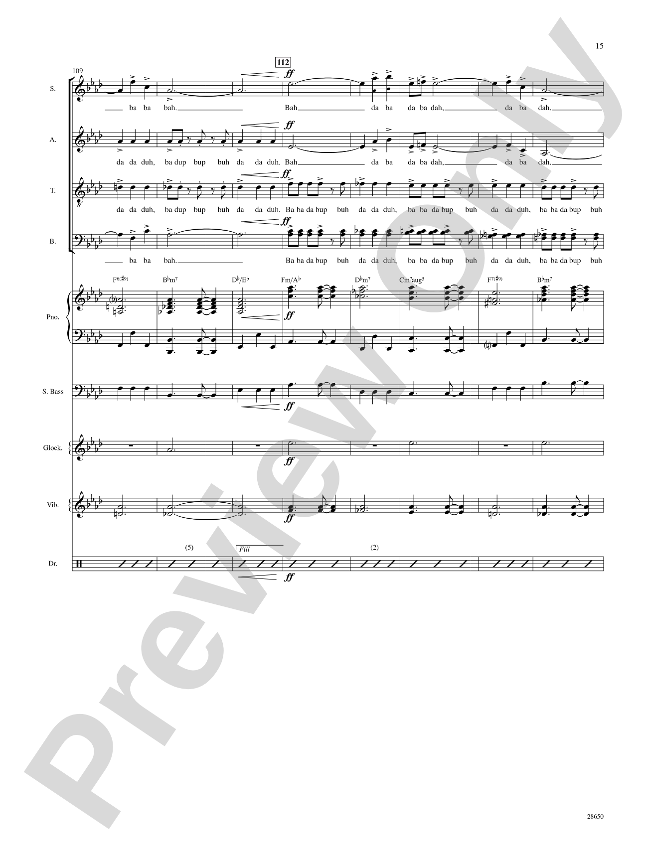 License to Scat (from the motion picture License to Wed): Choral SoundPax