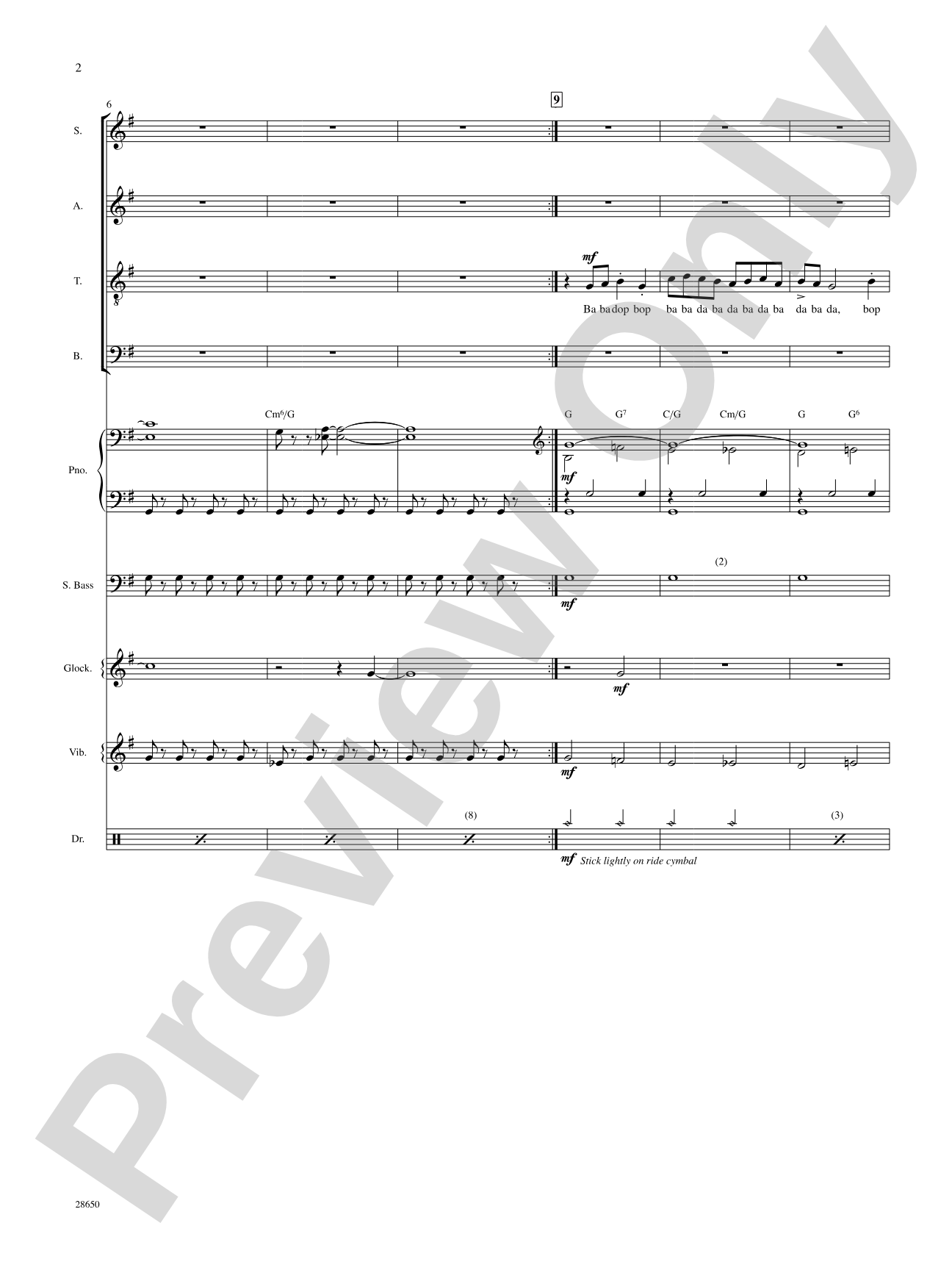 License to Scat (from the motion picture License to Wed): Choral SoundPax
