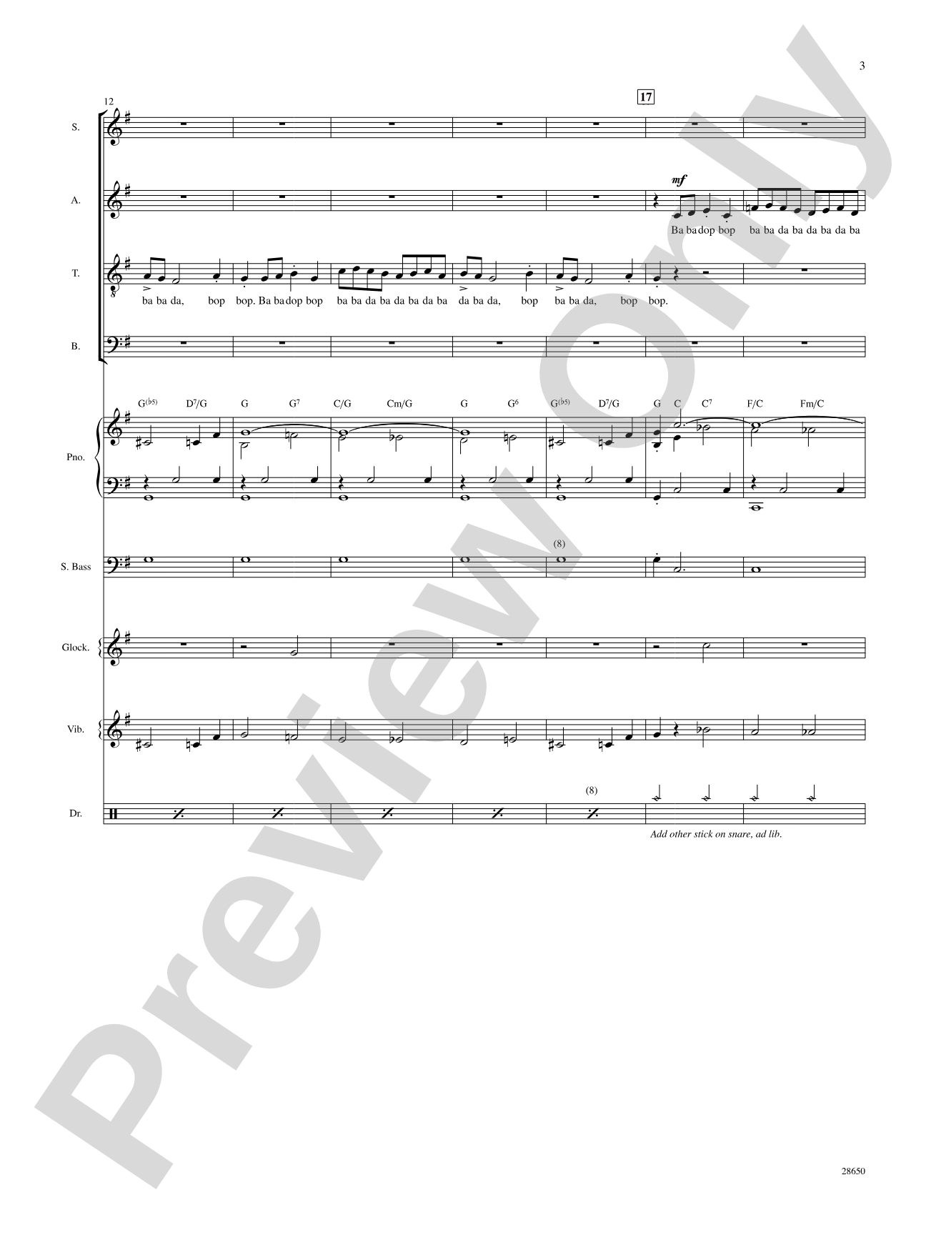 License to Scat (from the motion picture License to Wed): Choral SoundPax