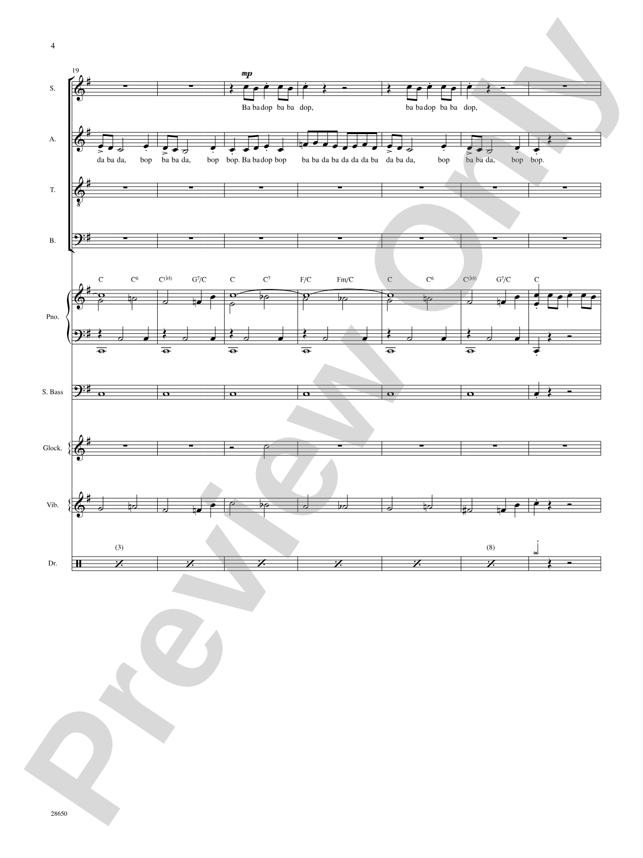 License to Scat (from the motion picture License to Wed): Choral SoundPax