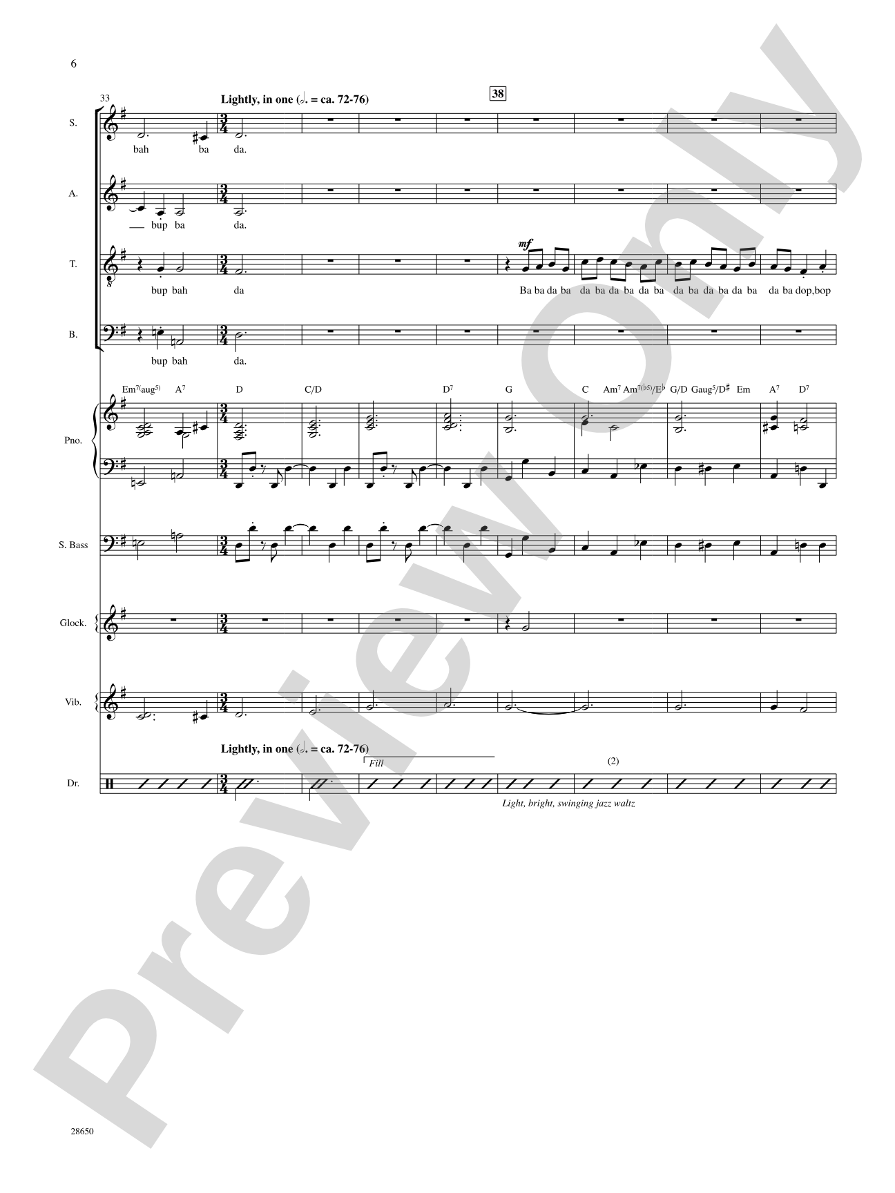 License to Scat (from the motion picture License to Wed): Choral SoundPax