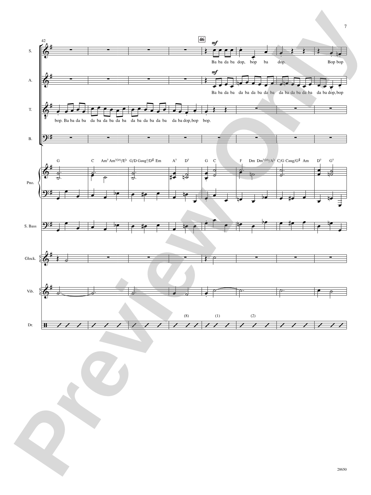 License to Scat (from the motion picture License to Wed): Choral SoundPax
