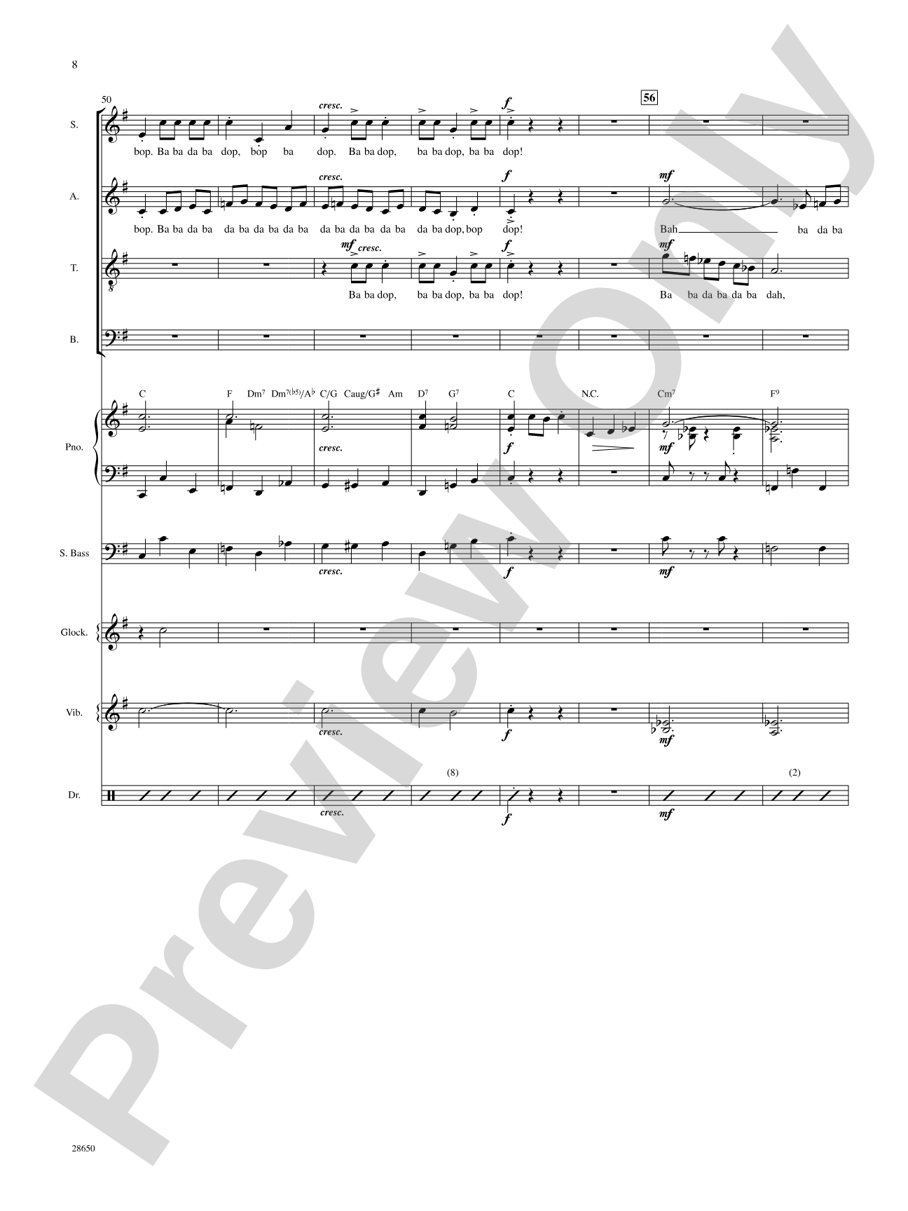 License to Scat (from the motion picture License to Wed): Choral SoundPax