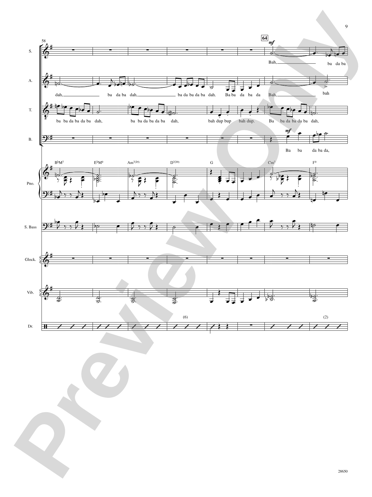 License to Scat (from the motion picture License to Wed): Choral SoundPax