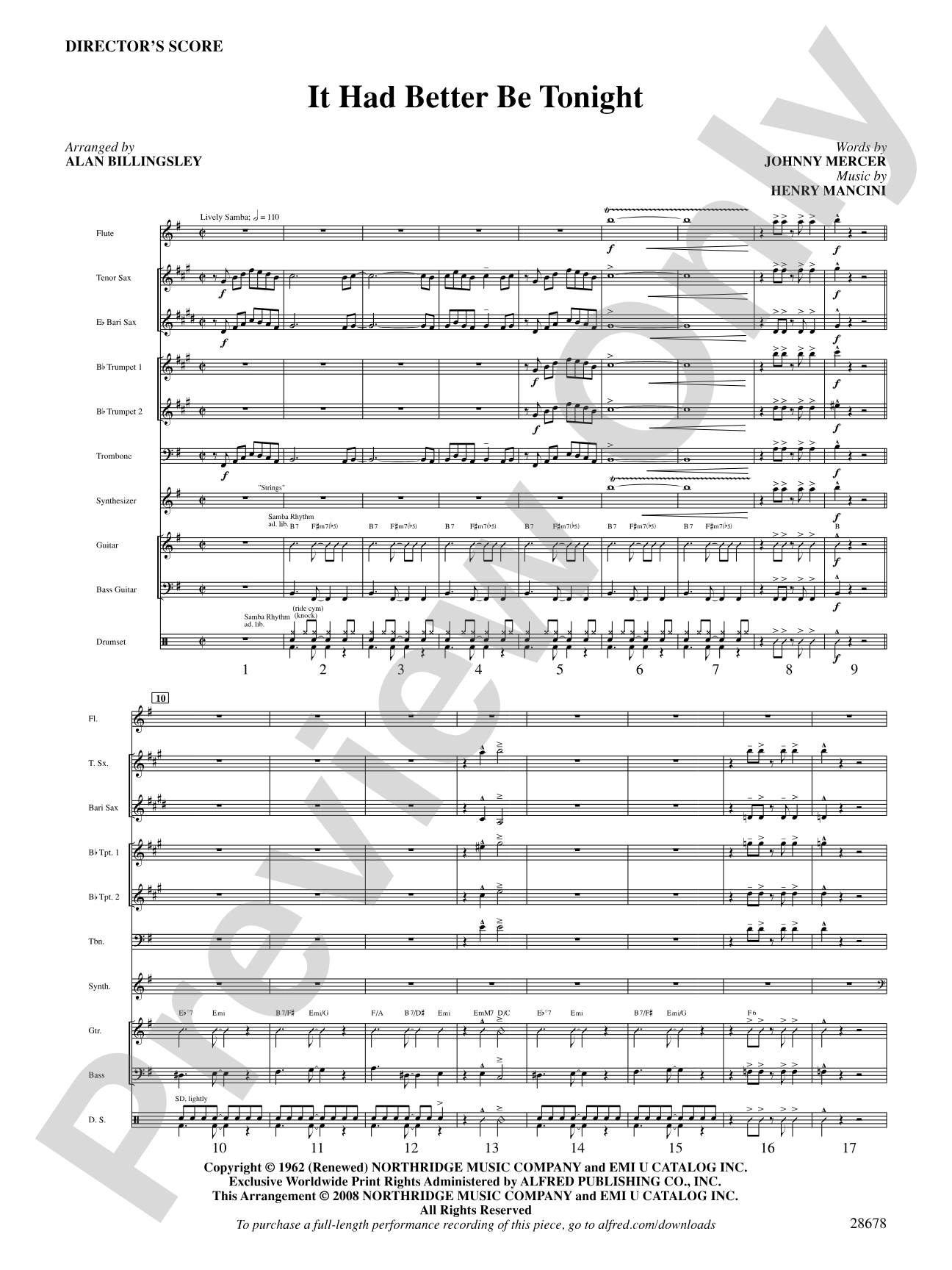 It Had Better Be Tonight (recorded by Michael Buble): Choral SoundPax