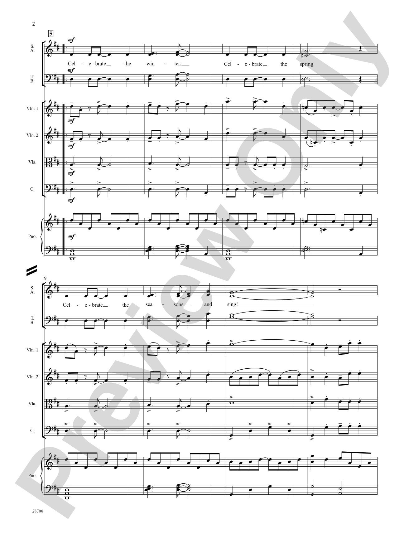 Celebrate the Seasons: Choral SoundPax