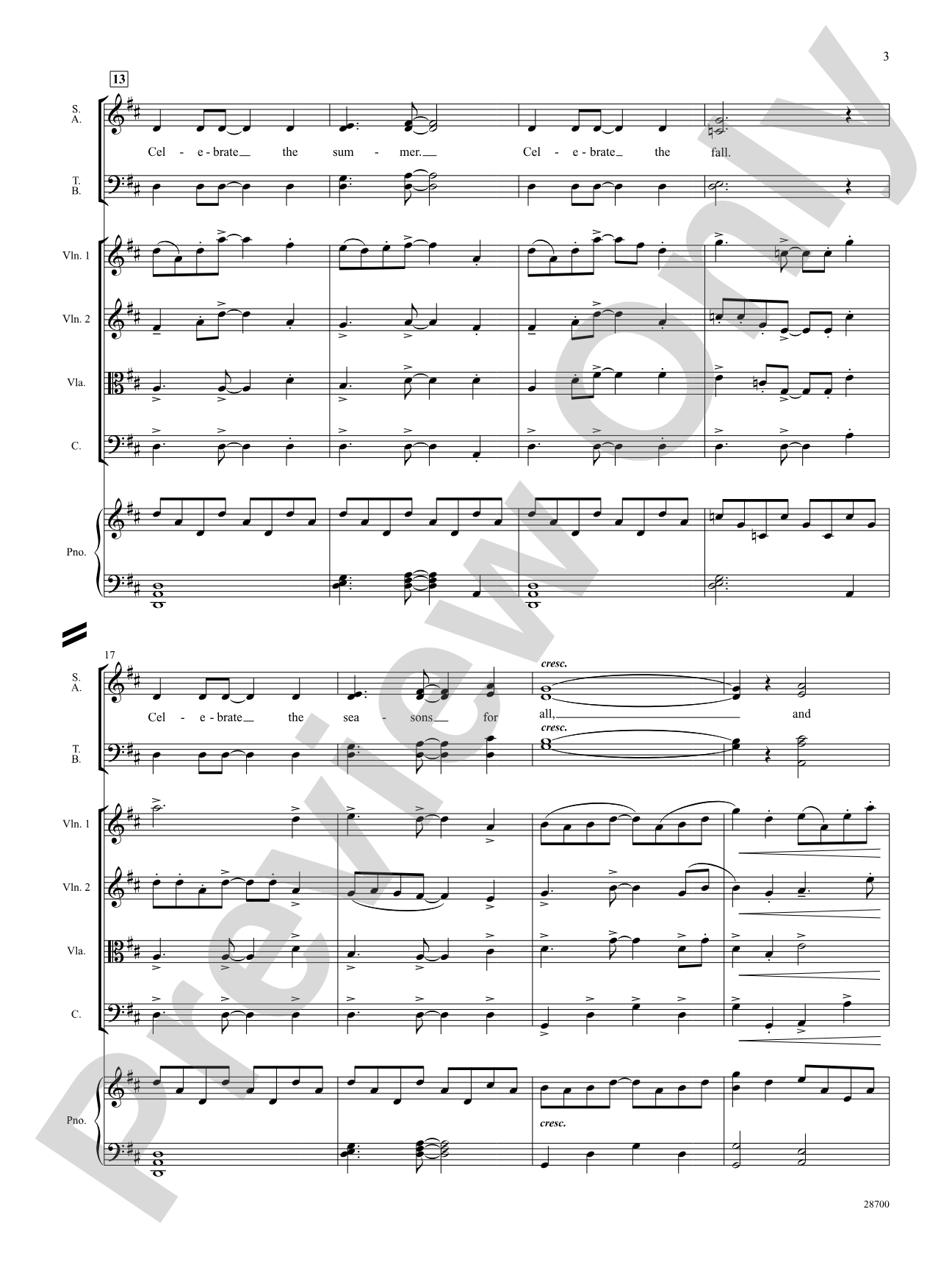 Celebrate the Seasons: Choral SoundPax