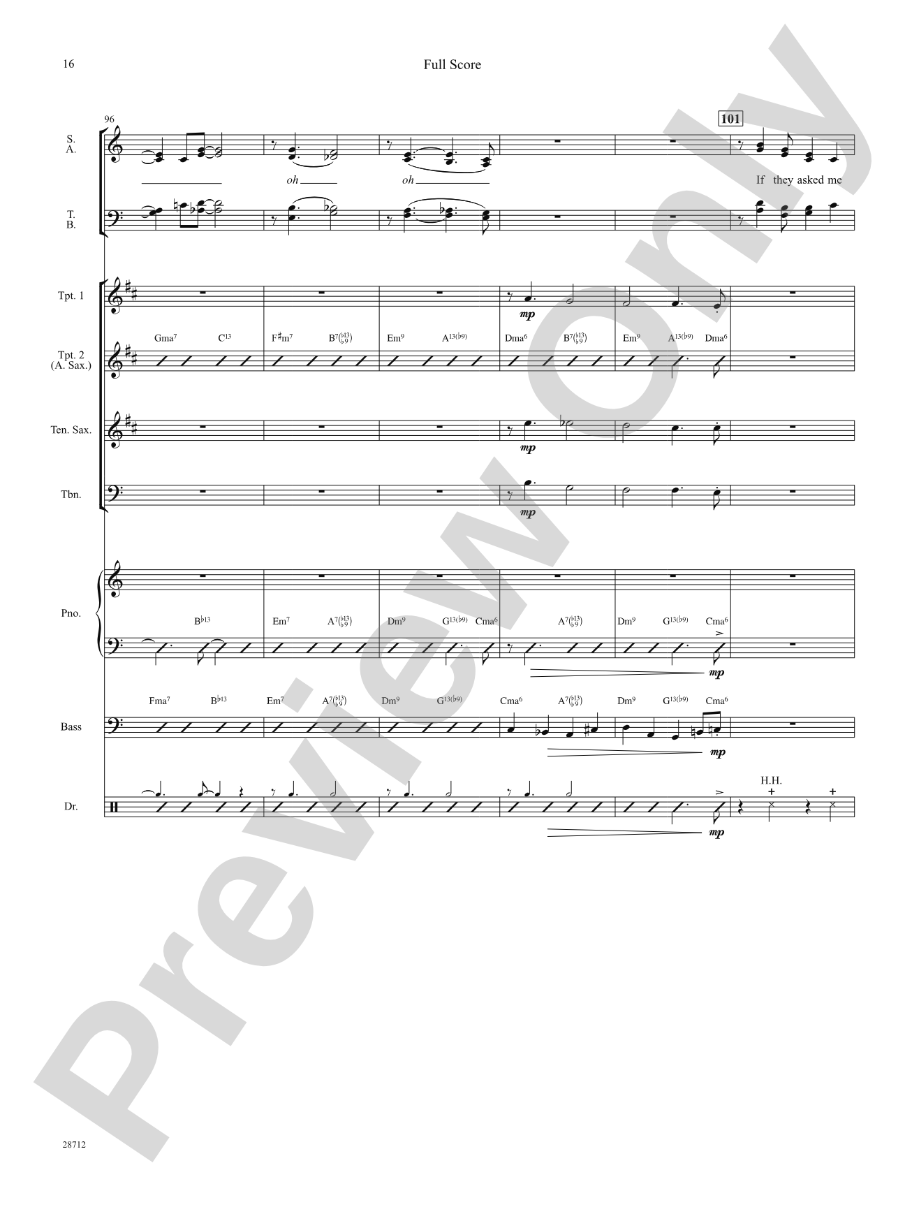 I Could Write a Book: Score: Choral SoundPax