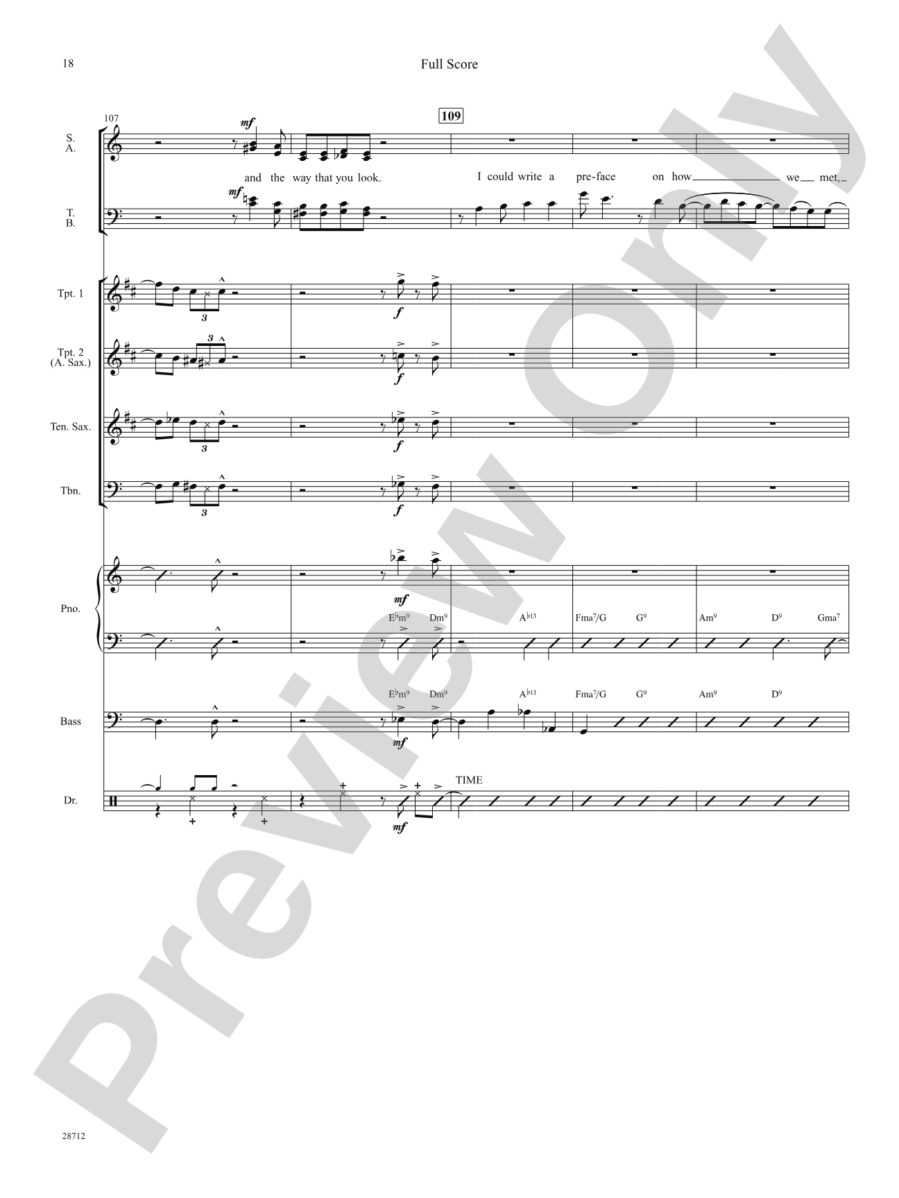 I Could Write a Book: Score: Choral SoundPax