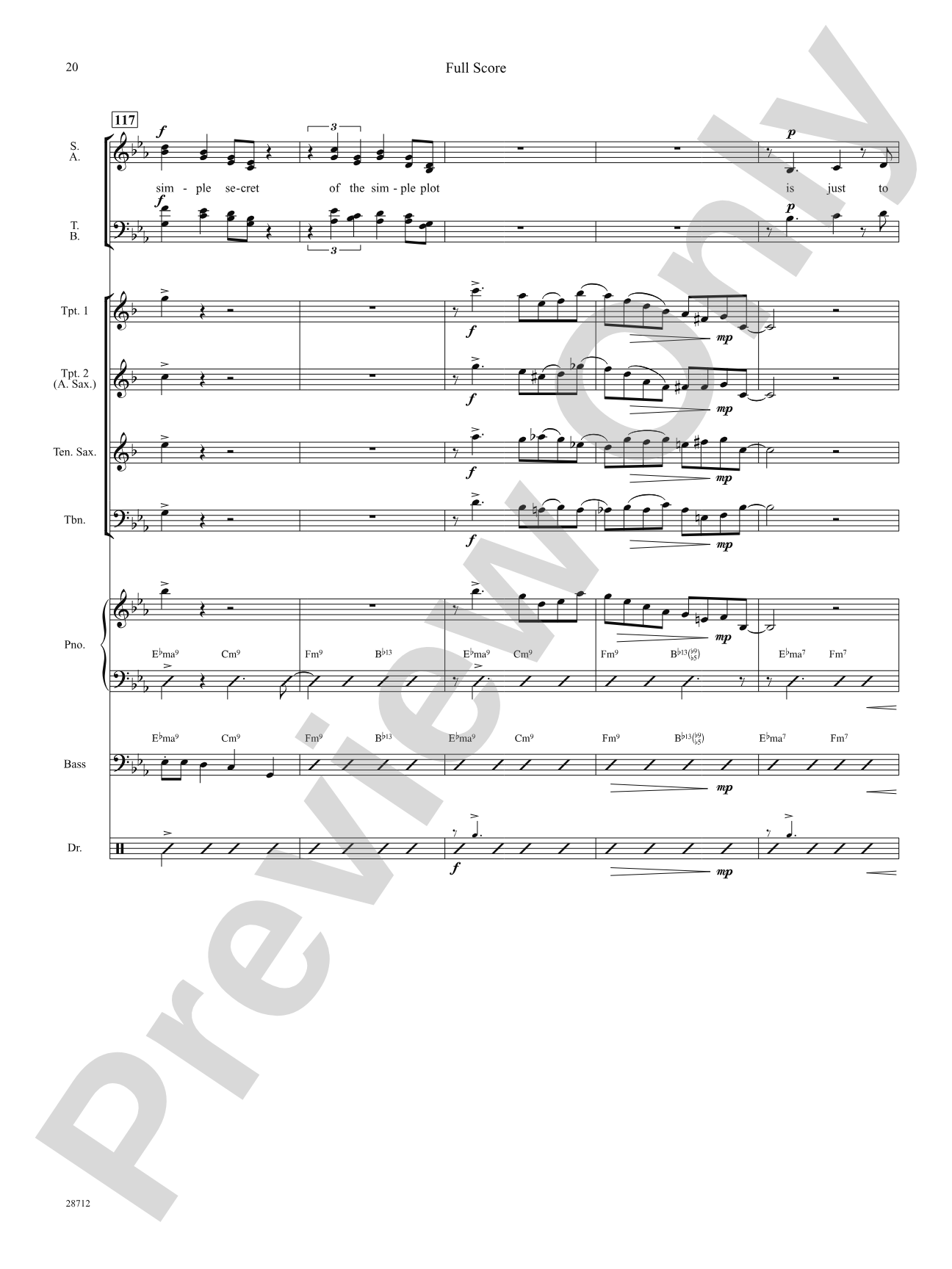 I Could Write a Book: Score: Choral SoundPax