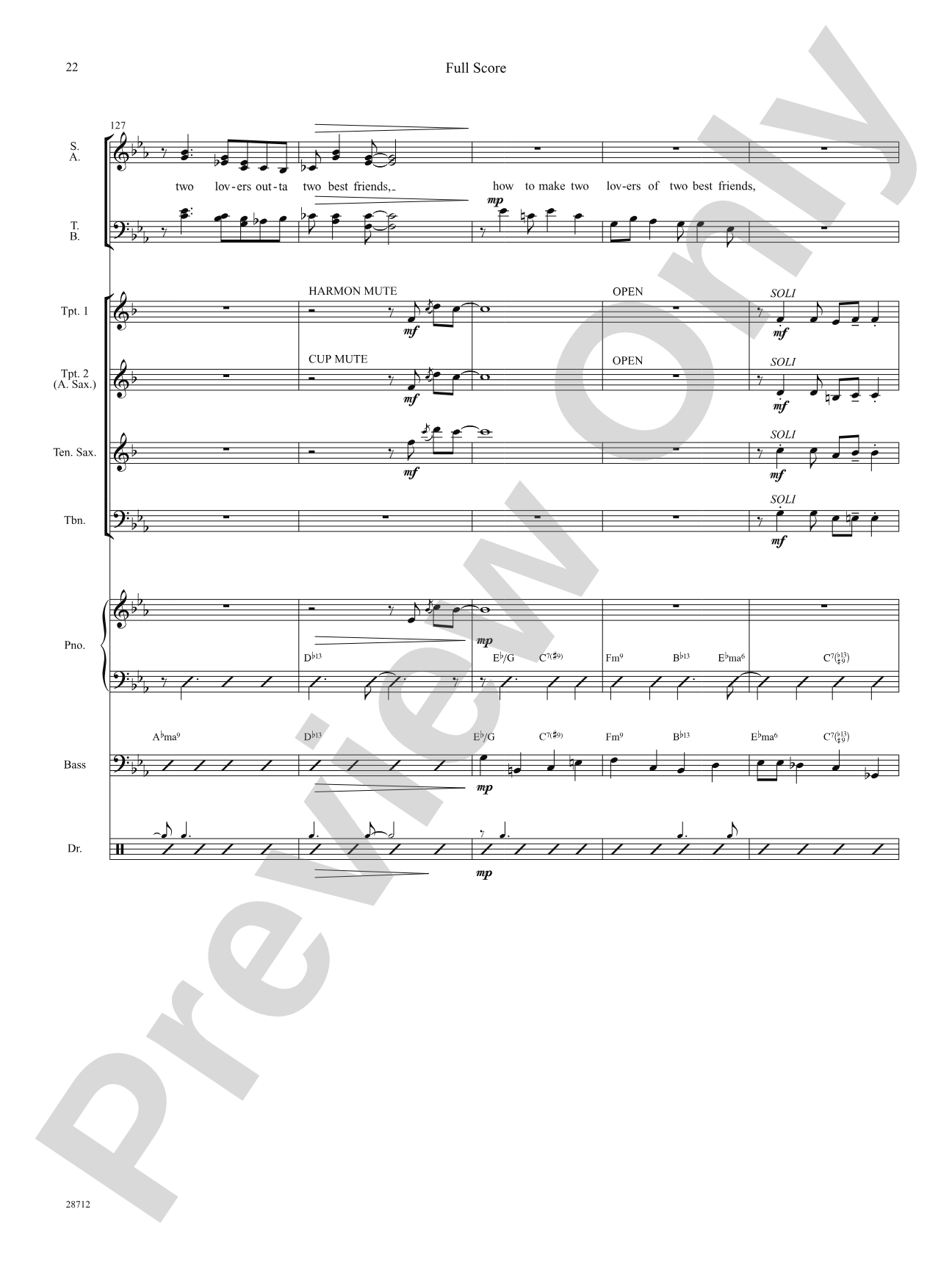 I Could Write a Book: Score: Choral SoundPax