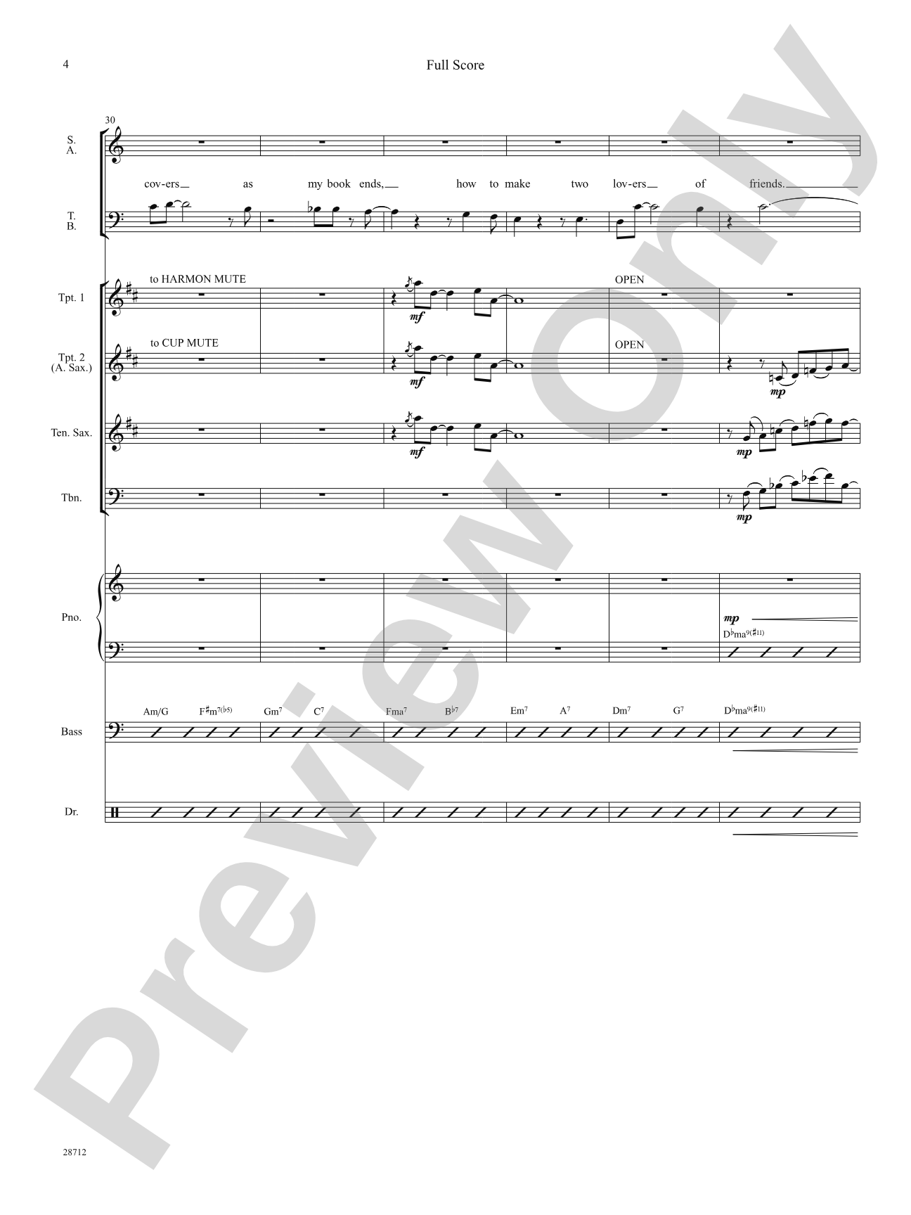 I Could Write a Book: Score: Choral SoundPax