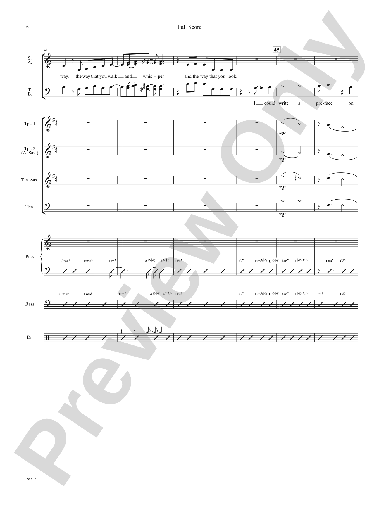 I Could Write a Book: Score: Choral SoundPax