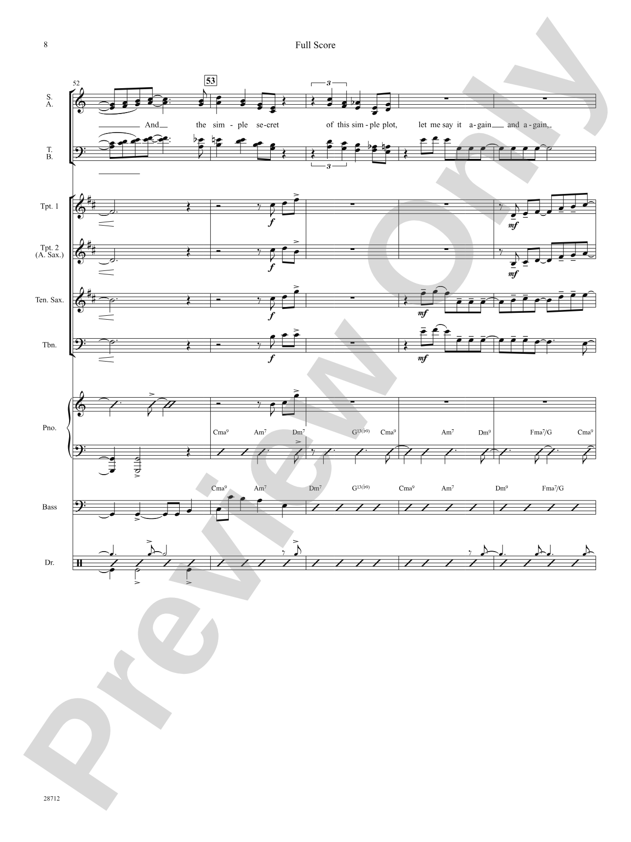 I Could Write a Book: Score: Choral SoundPax