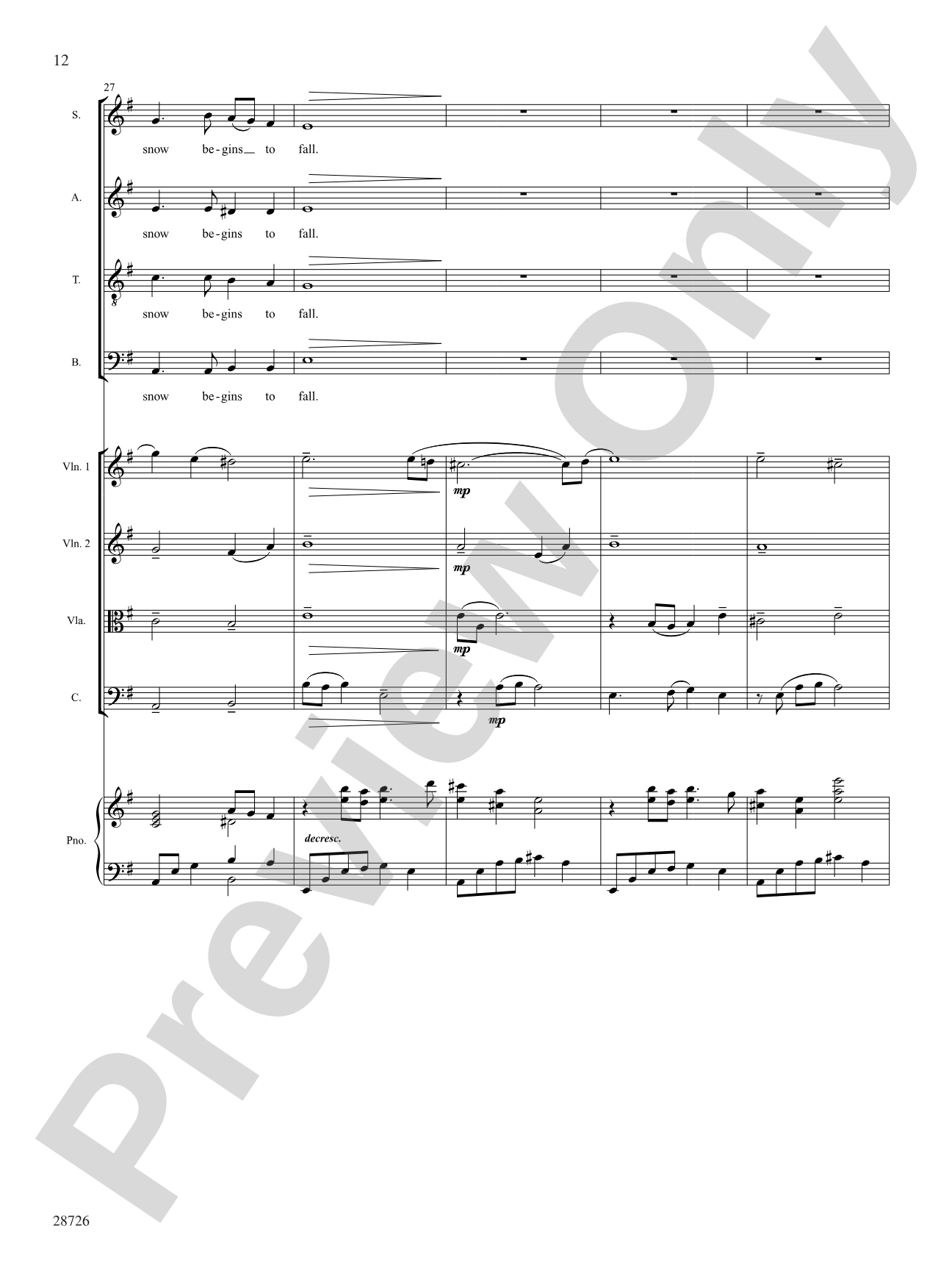 Seasons (A Choral Song Cycle): Choral SoundPax