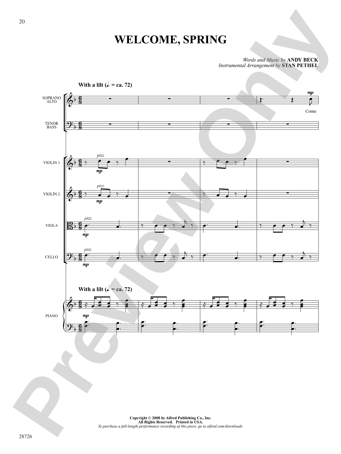 Seasons (A Choral Song Cycle): Choral SoundPax