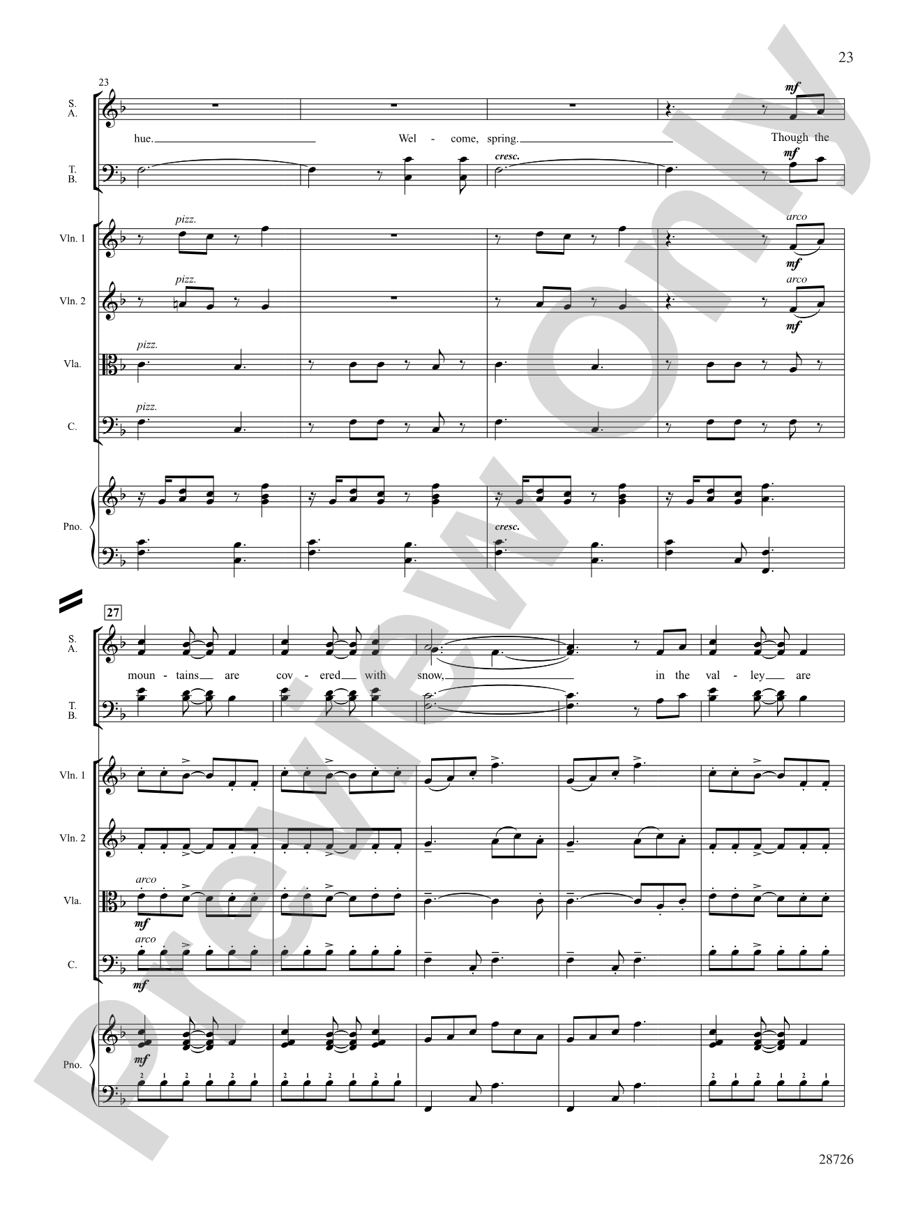 Seasons (A Choral Song Cycle): Choral SoundPax