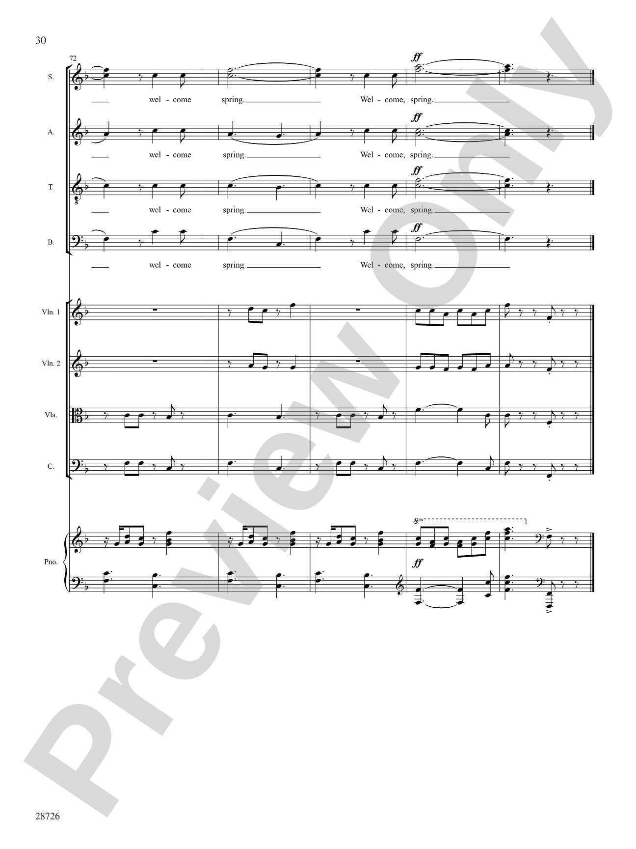 Seasons (A Choral Song Cycle): Choral SoundPax