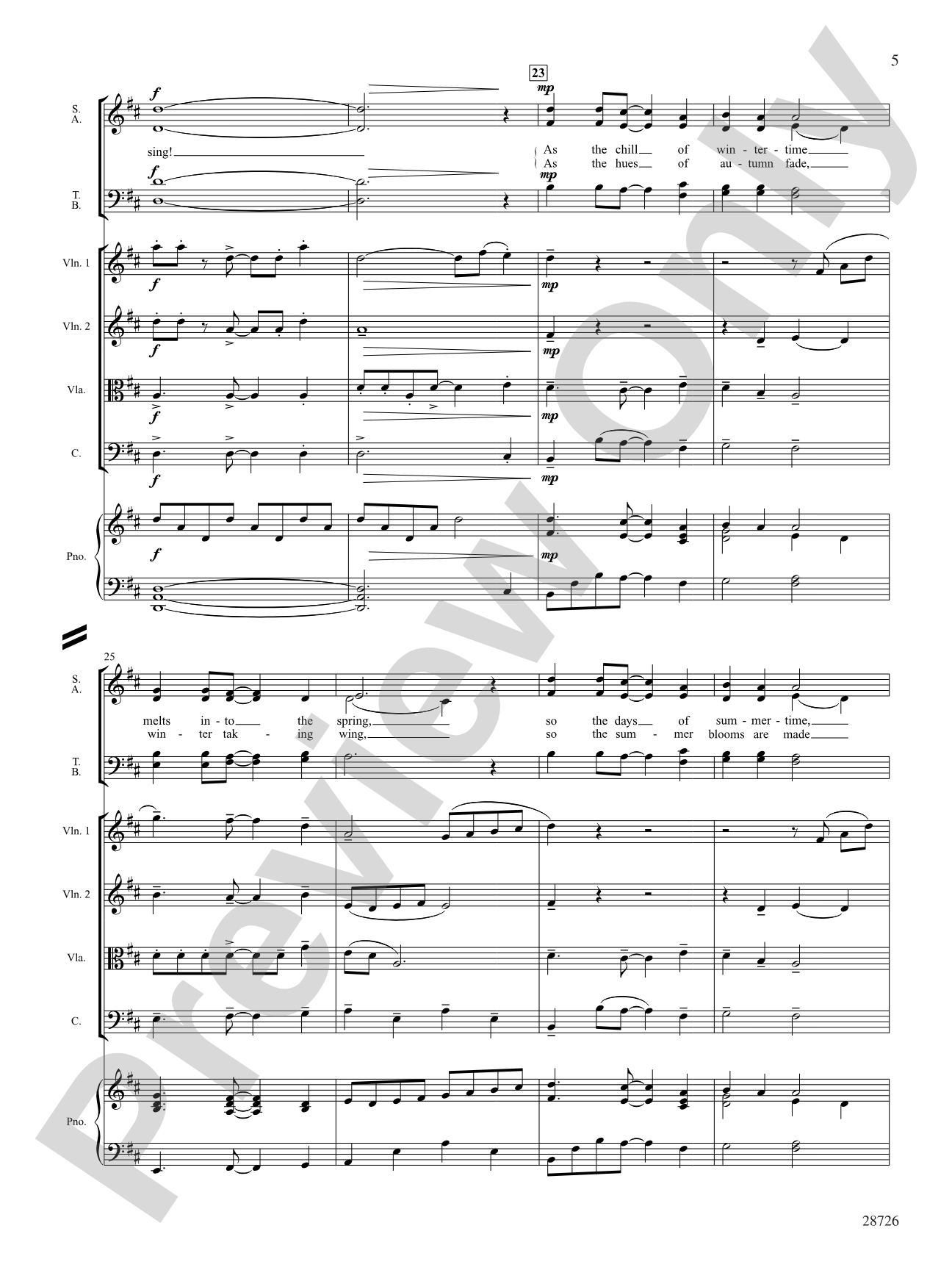 Seasons (A Choral Song Cycle): Choral SoundPax