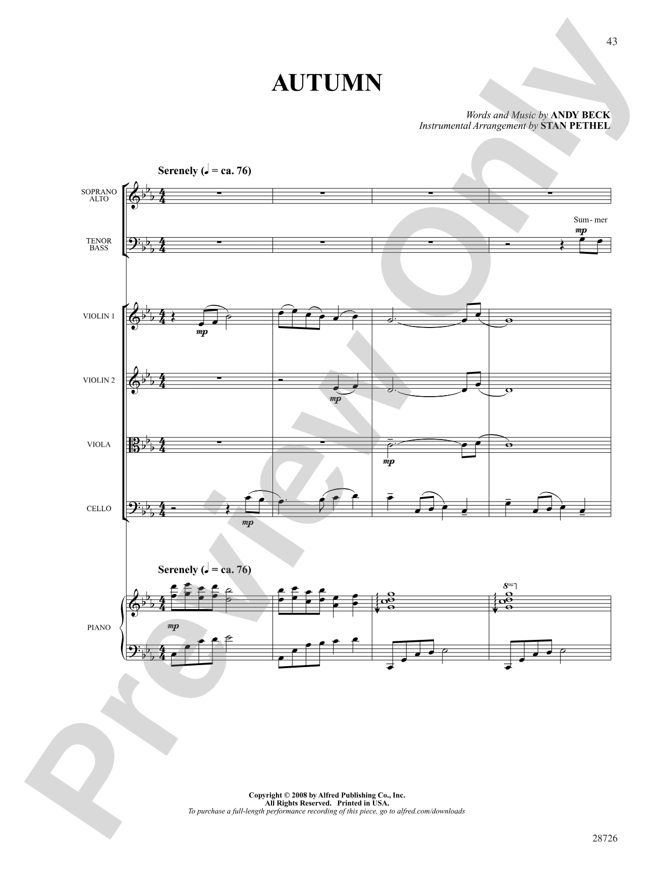 Seasons (A Choral Song Cycle): Choral SoundPax