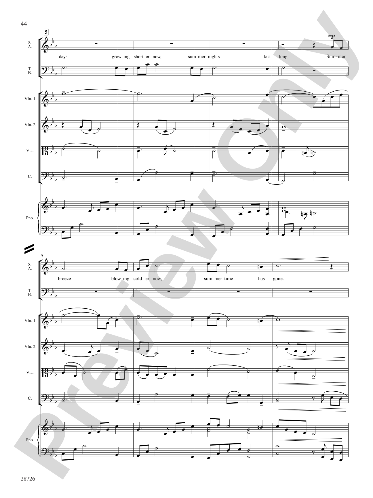 Seasons (A Choral Song Cycle): Choral SoundPax