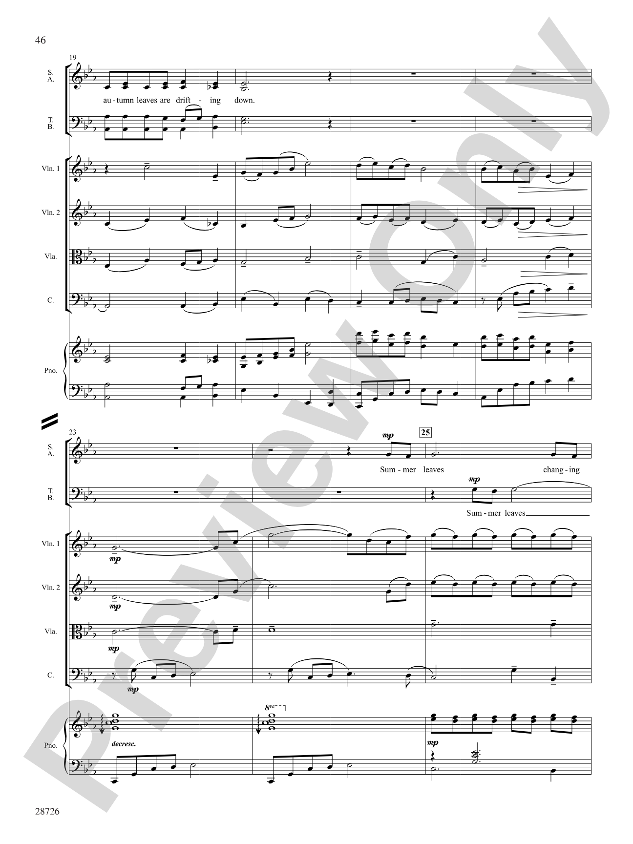 Seasons (A Choral Song Cycle): Choral SoundPax