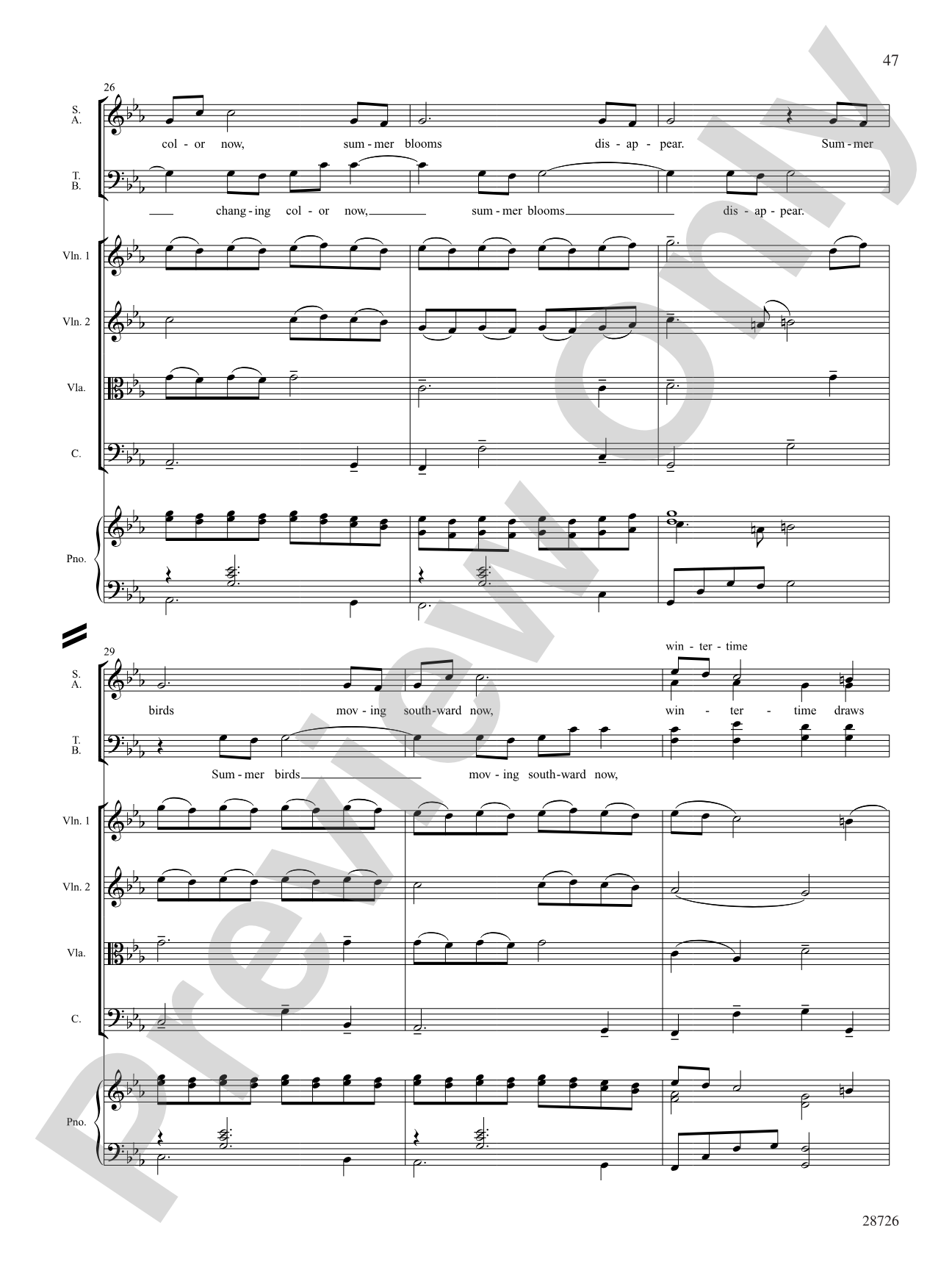 Seasons (A Choral Song Cycle): Choral SoundPax