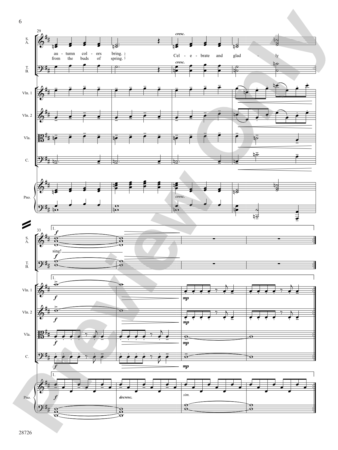 Seasons (A Choral Song Cycle): Choral SoundPax