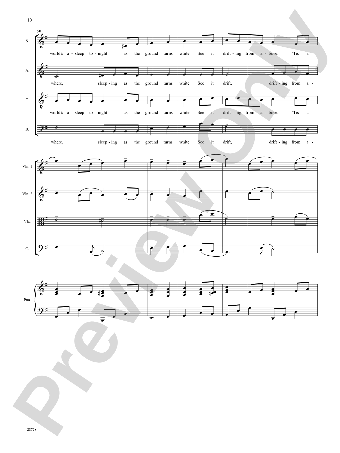 The Snow Begins to Fall: Choral SoundPax