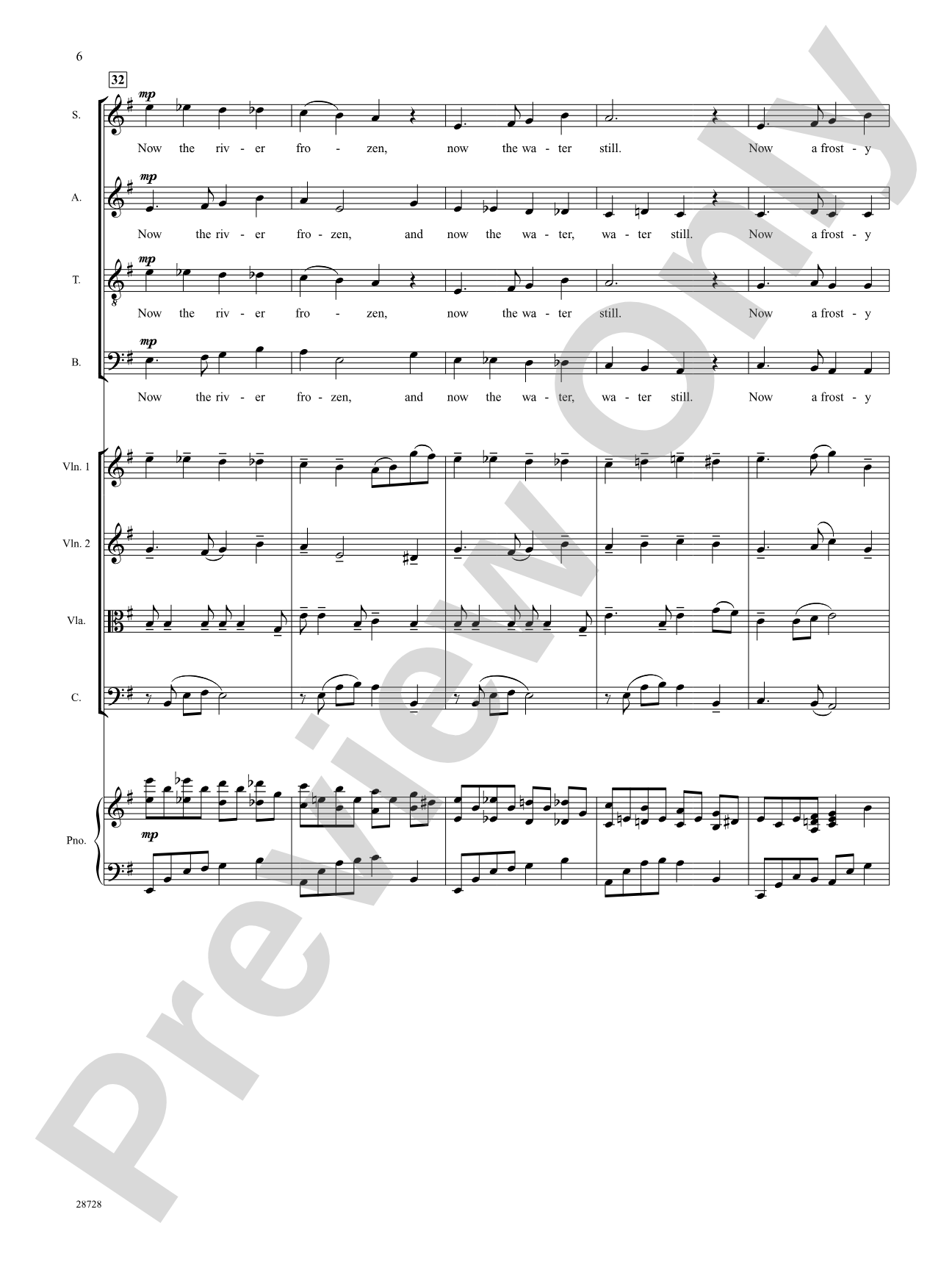 The Snow Begins to Fall: Choral SoundPax