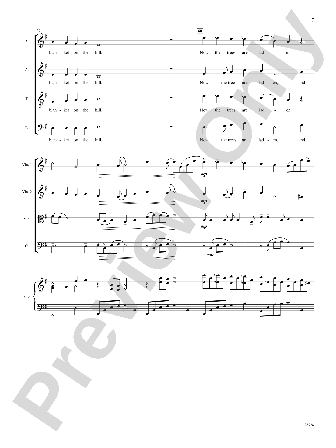 The Snow Begins to Fall: Choral SoundPax