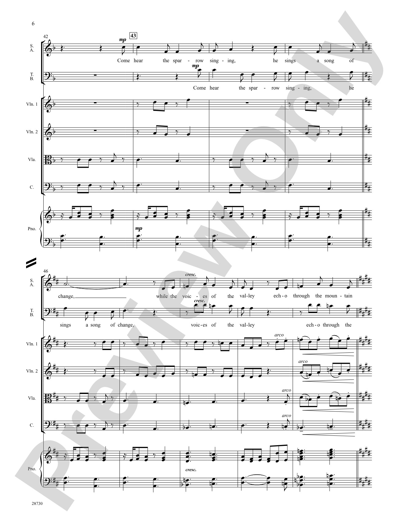 Welcome, Spring: Choral SoundPax