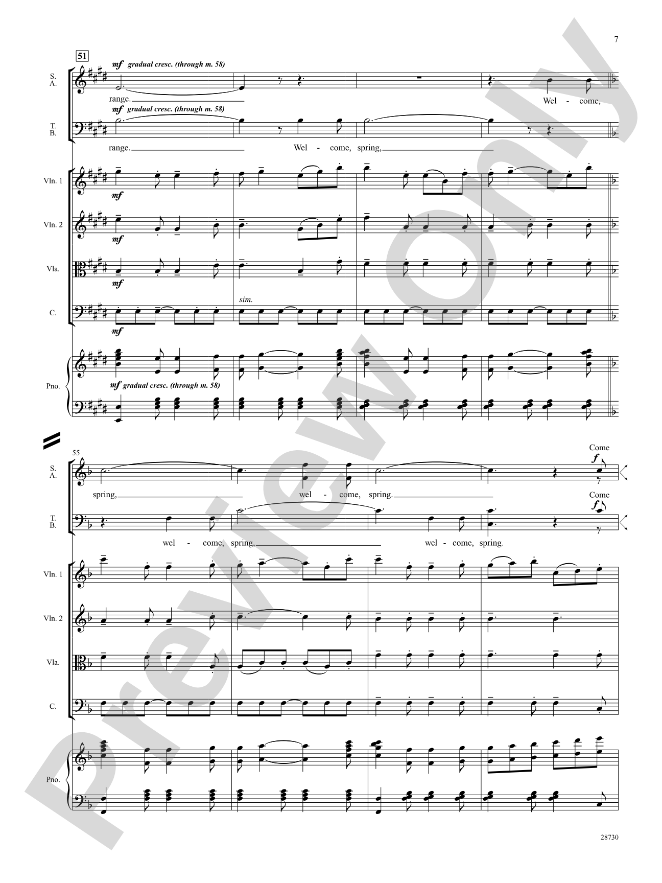 Welcome, Spring: Choral SoundPax