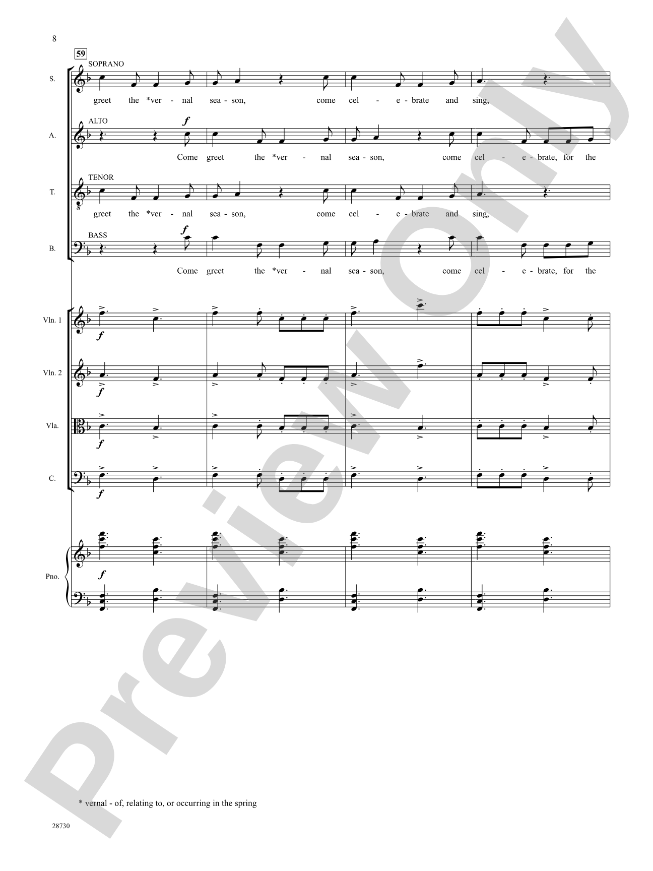 Welcome, Spring: Choral SoundPax