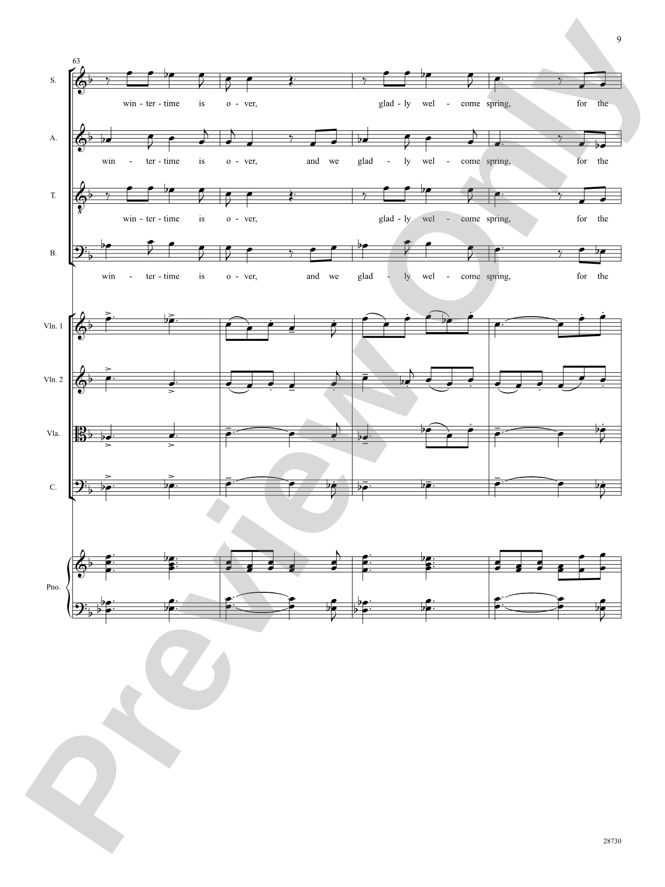 Welcome, Spring: Choral SoundPax