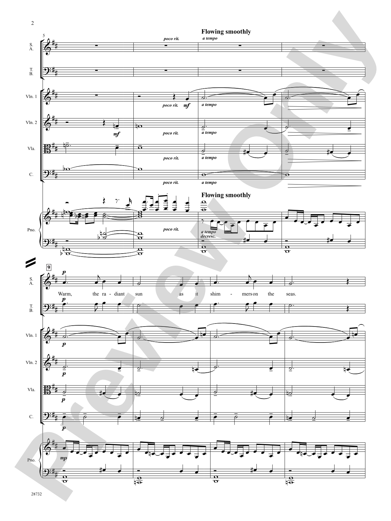 Arise (Summer Has Now Begun): Choral SoundPax