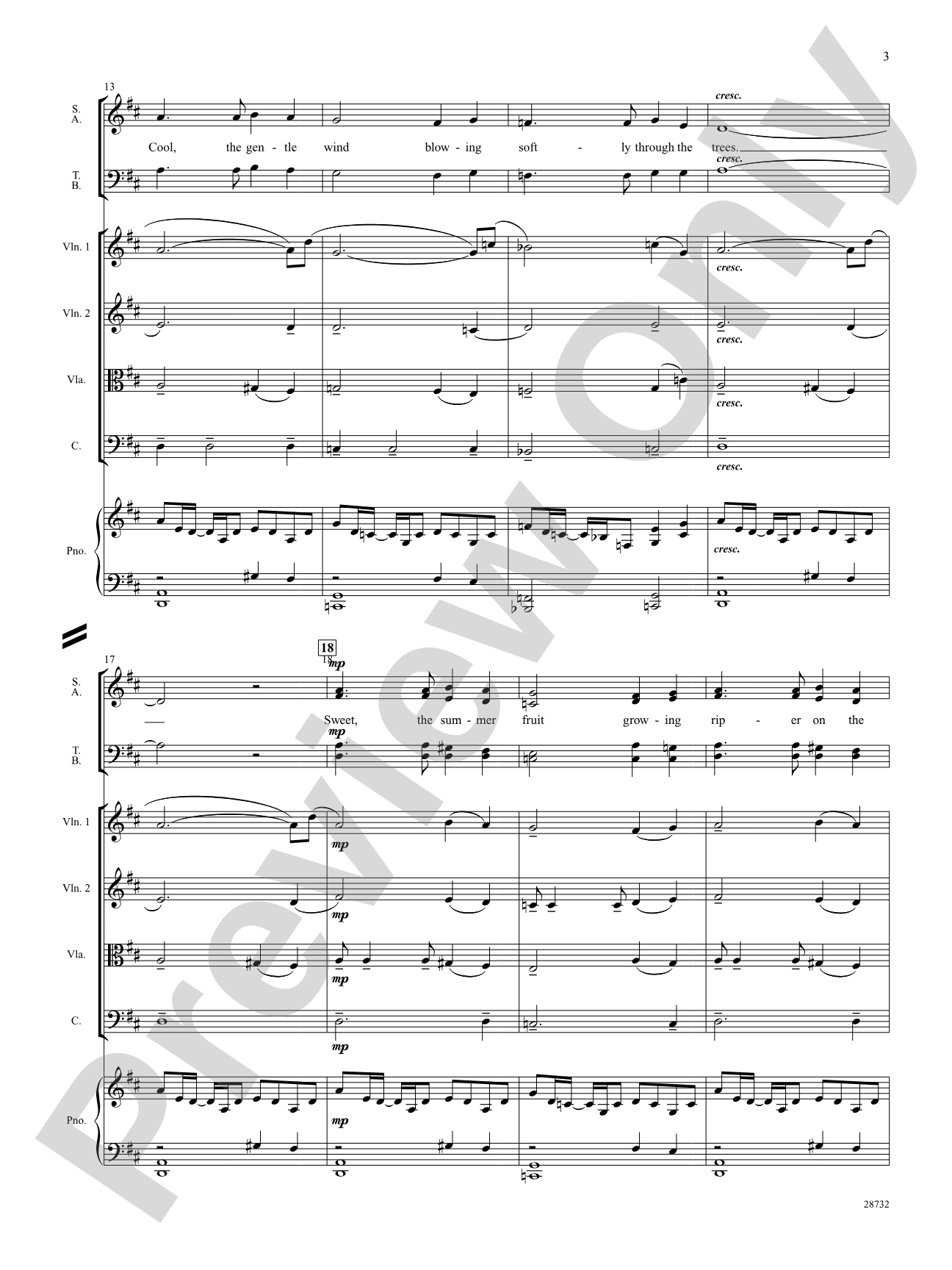 Arise (Summer Has Now Begun): Choral SoundPax