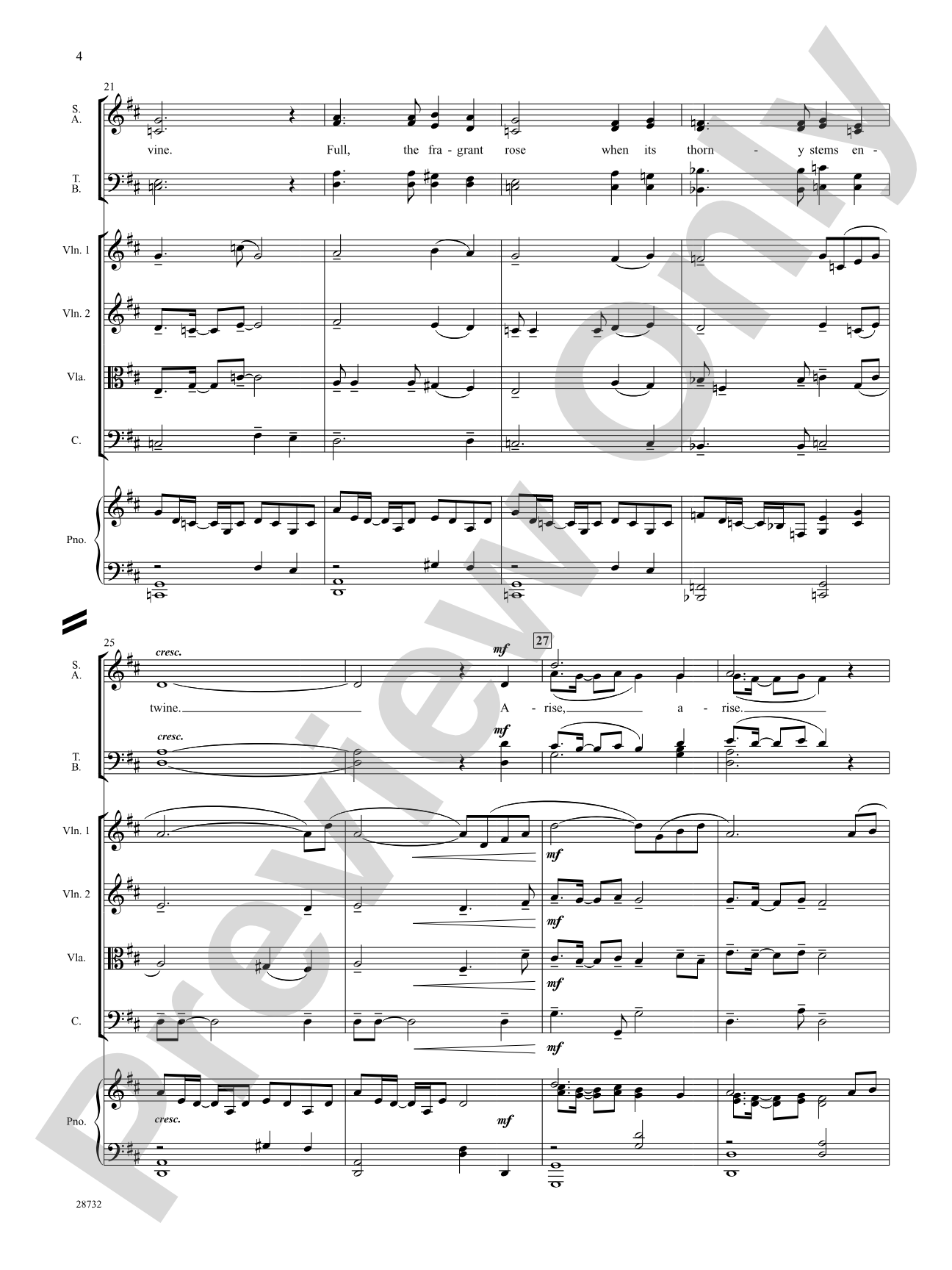 Arise (Summer Has Now Begun): Choral SoundPax