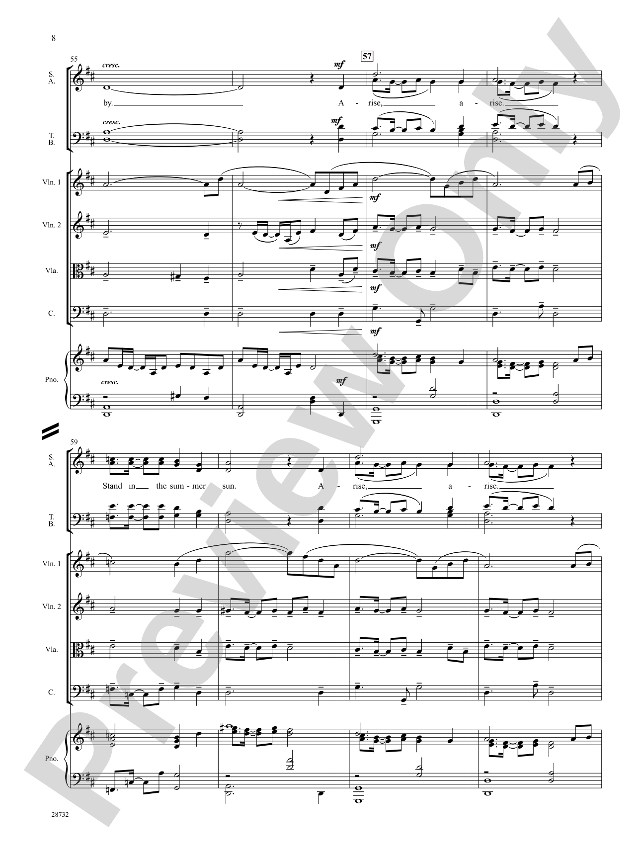 Arise (Summer Has Now Begun): Choral SoundPax