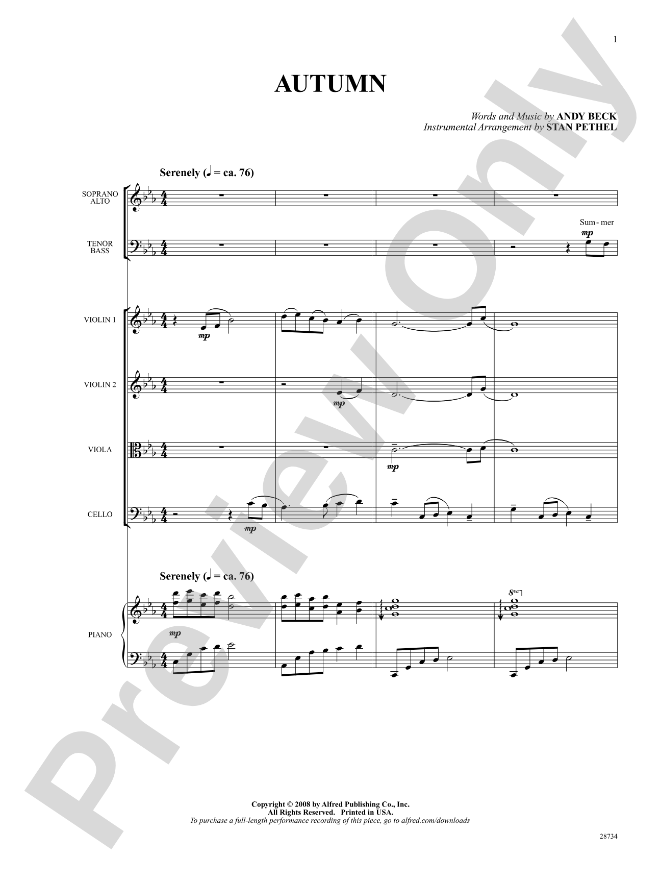 Autumn: Choral SoundPax