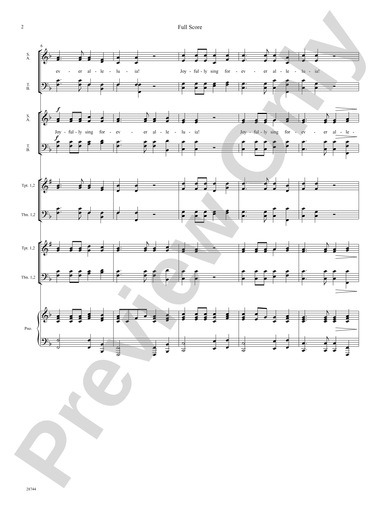Antiphonal Joy (from Mentre su l'alto monte): Choral SoundPax